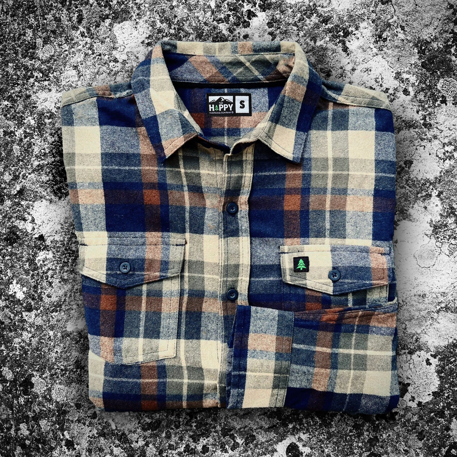 Basecamp Plaid Flannel Alpine Lake Edition ๐ | SLIM FIT | - The Happy Clothing Company