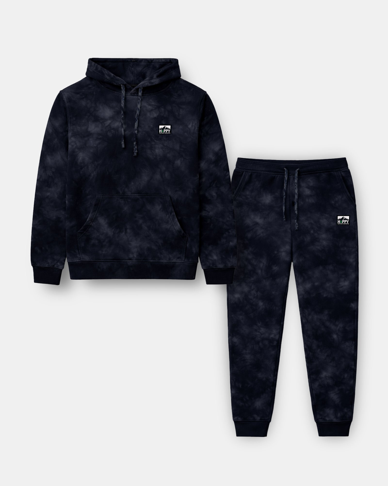 Tie-Dyed Sweatsuit w / Logo Label | 🌌 Space Edition | - The Happy Clothing Company