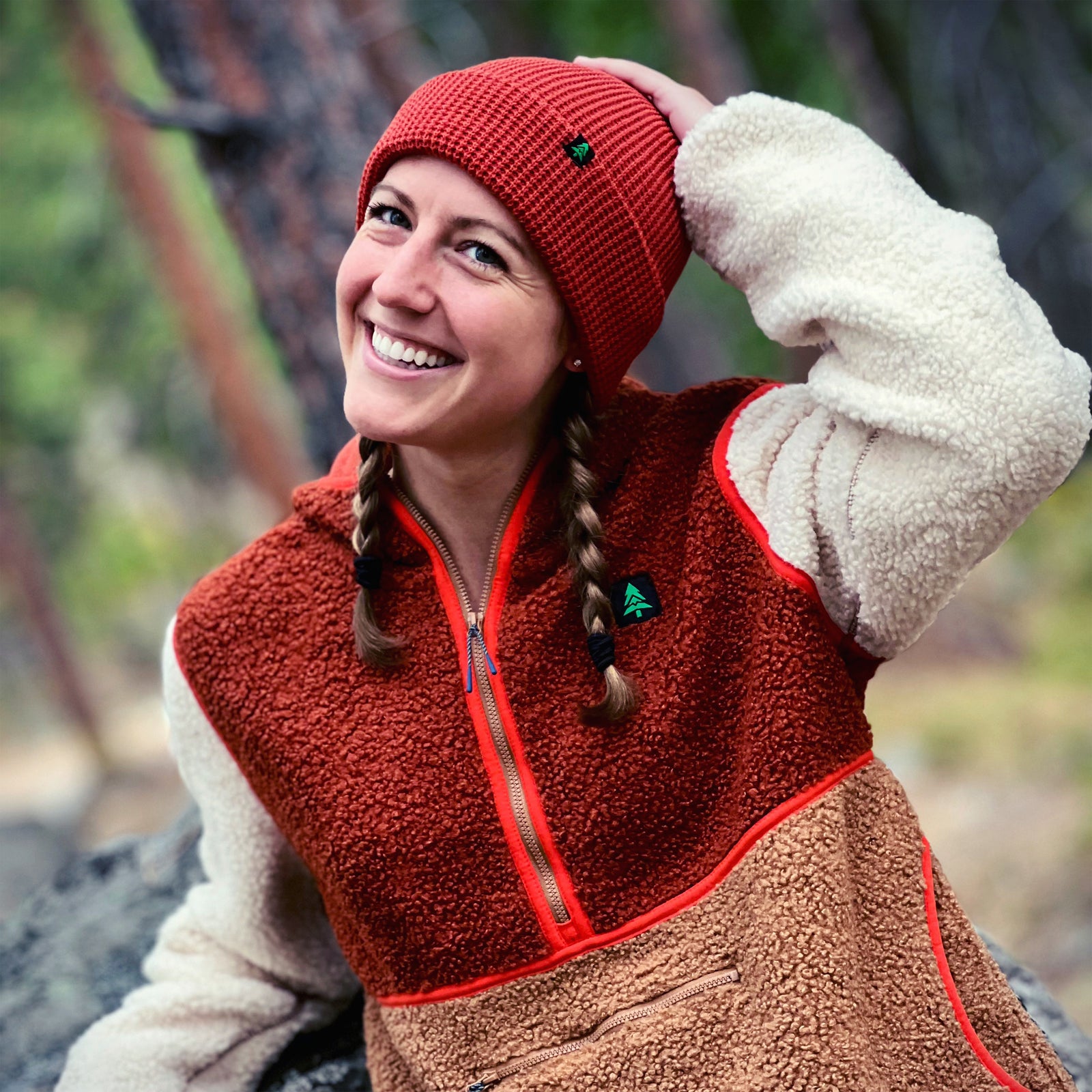 Men's Half Zip Sherpa Hoodie - The Happy Clothing Company