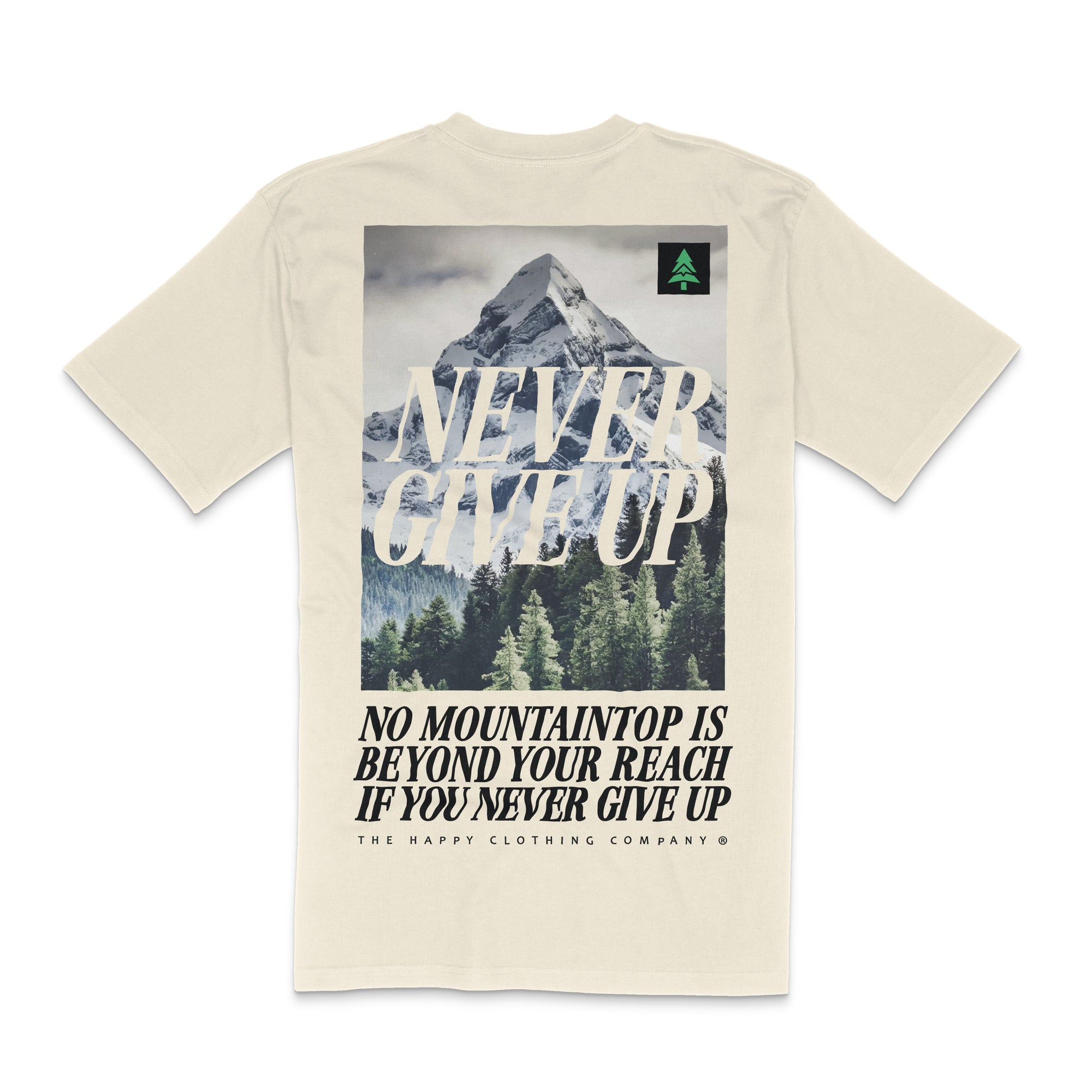 Never Give Up 'Lifestyle Tee' | Premium Heavyweight |