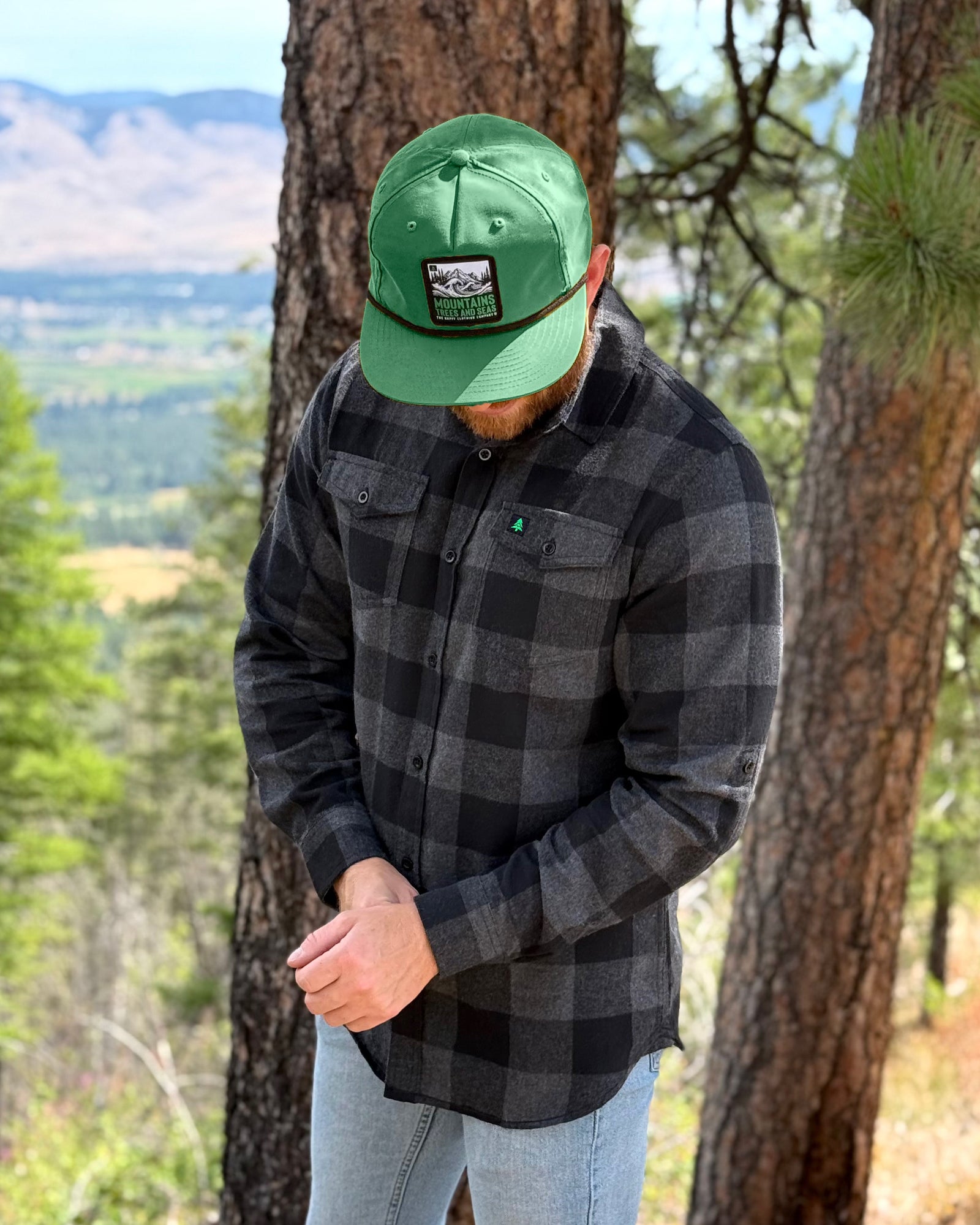 Basecamp Plaid Flannel | SLIM FIT | W / Mountain Tree - The Happy Clothing Company