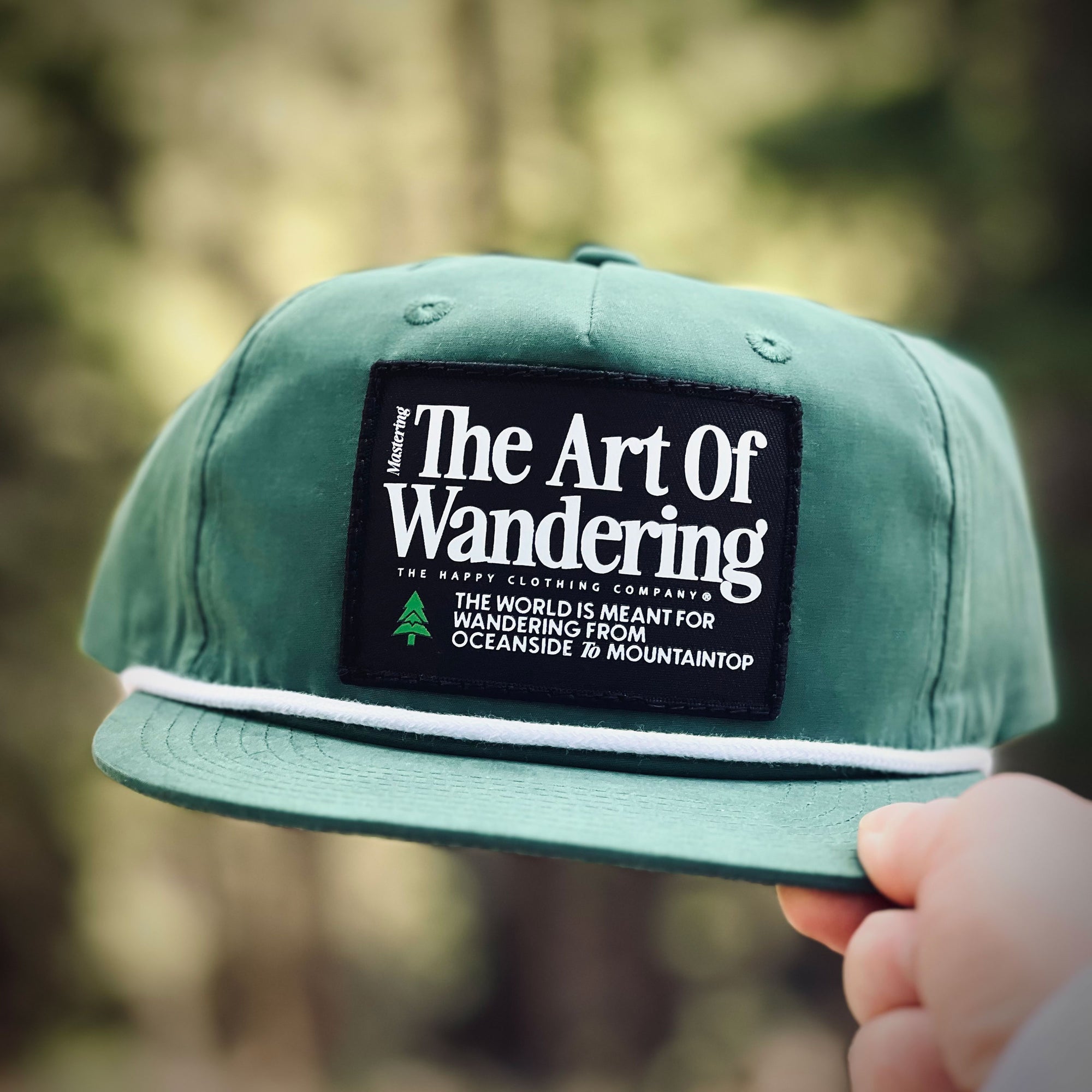 The Art Of Wandering 5 Panel Vintage Cap with Rope