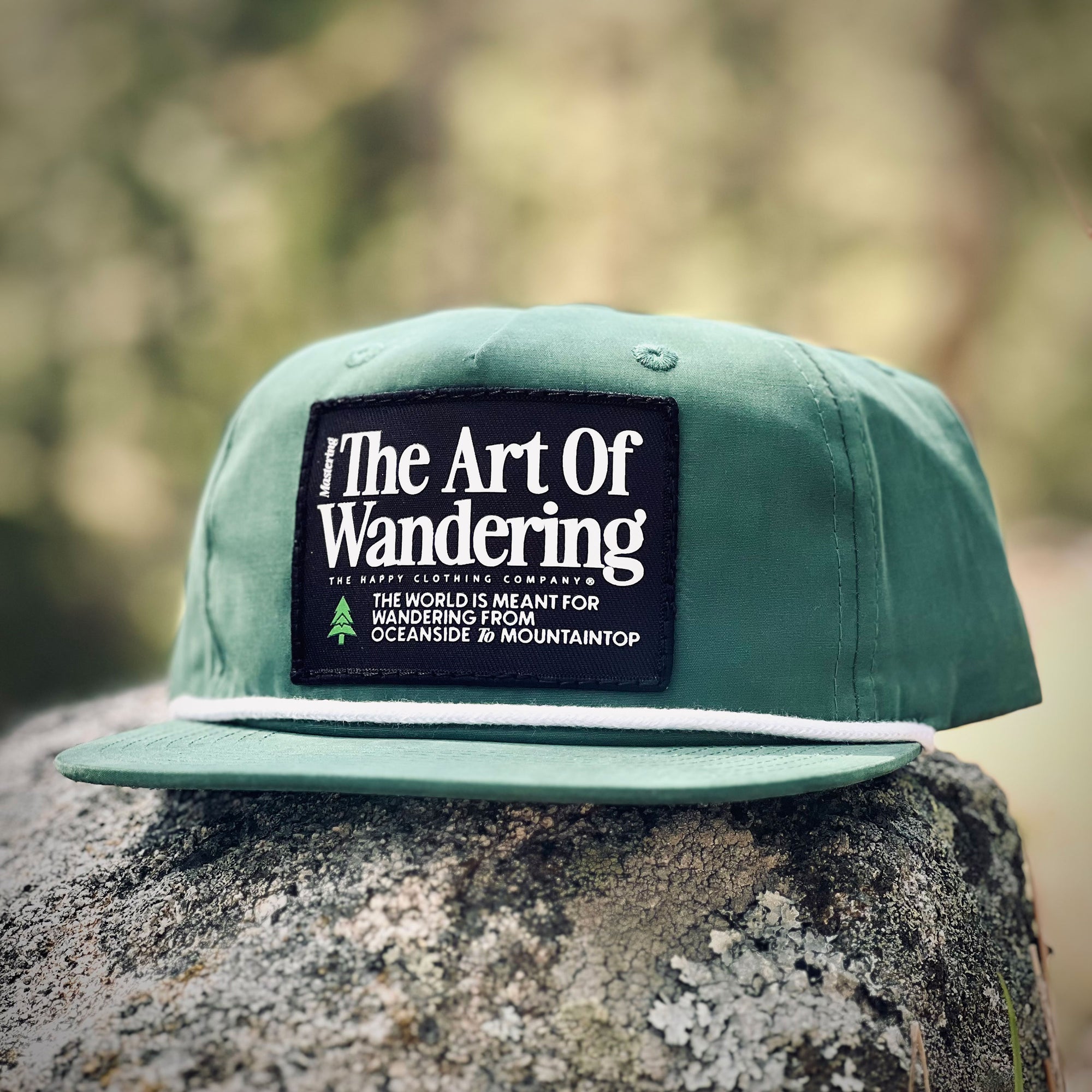 The Art Of Wandering 5 Panel Vintage Cap with Rope