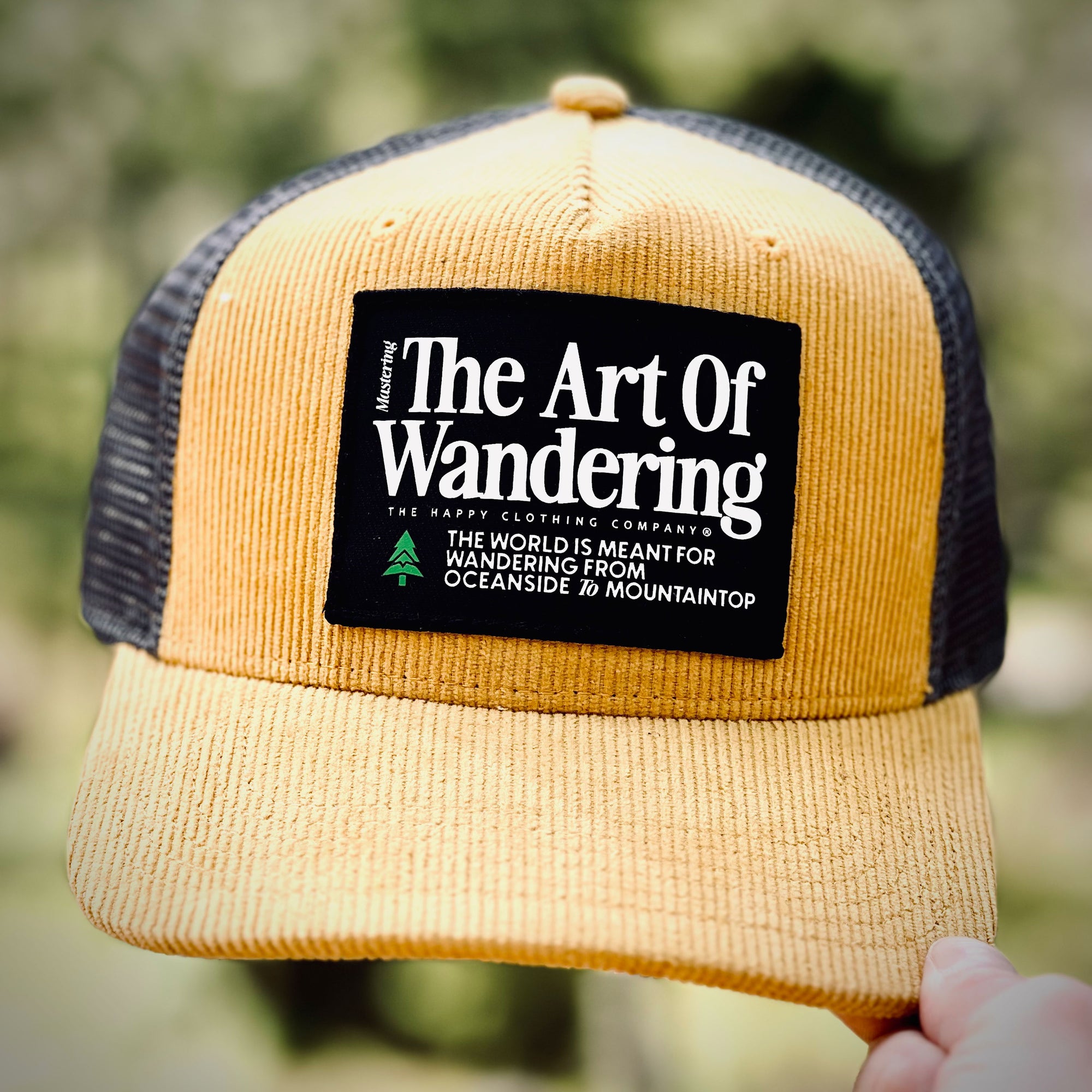 The Art Of Wandering 5 Panel Vintage Corduroy Cap