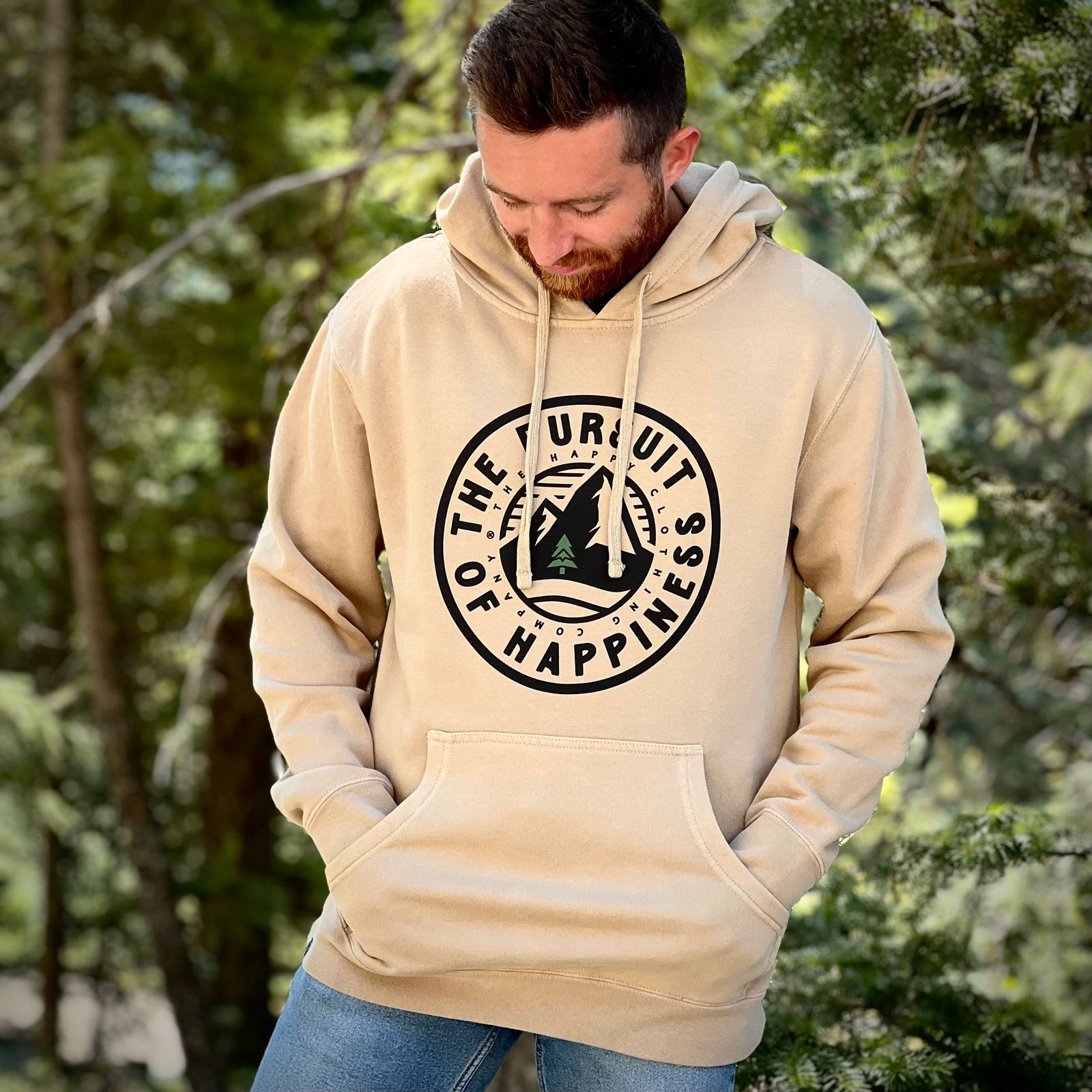 The Pursuit of Happiness Nature-Dyed Unisex Hoodie - The Happy Clothing Company