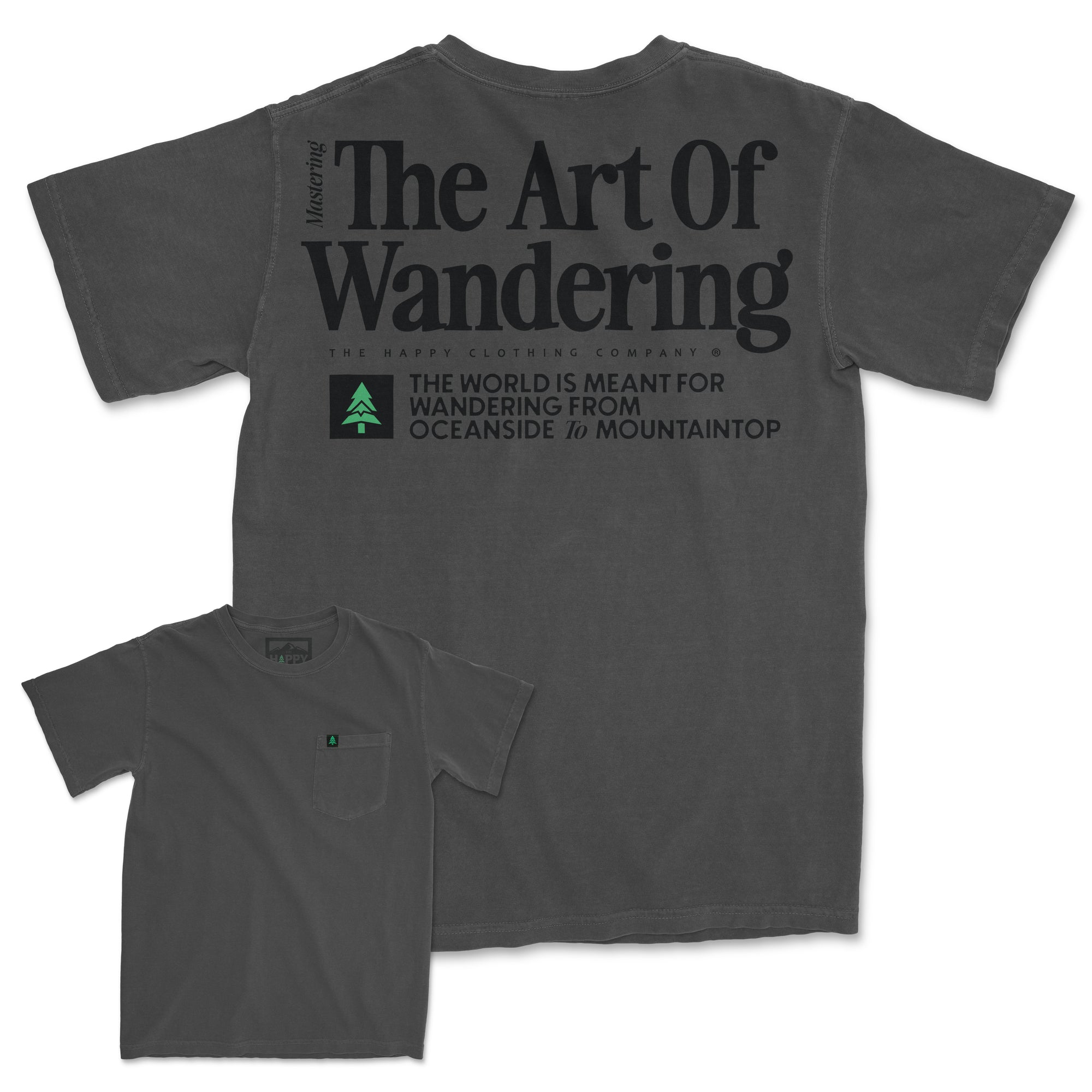 The Art Of Wandering Pigment-Dyed Pocket Tee