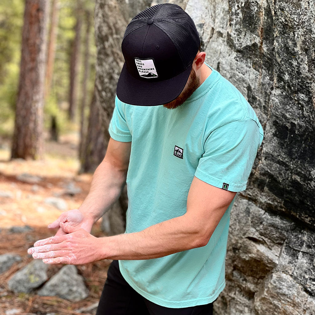 Logo Label Heavyweight <br> Pigment-Dyed Tee - The Happy Clothing Company