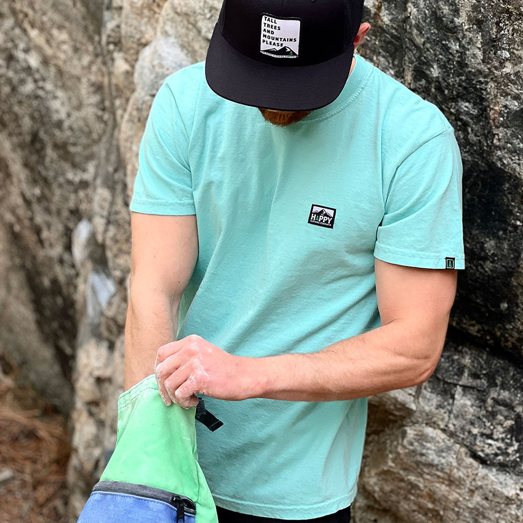 Logo Label Heavyweight <br> Pigment-Dyed Tee - The Happy Clothing Company