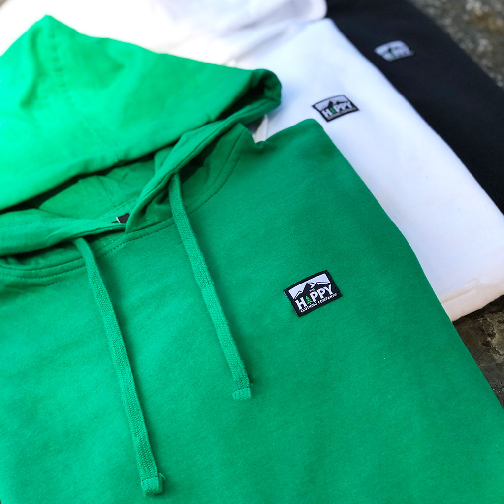 Logo Label <br> Unisex Midweight Hooded Sweatshirt - The Happy Clothing Company