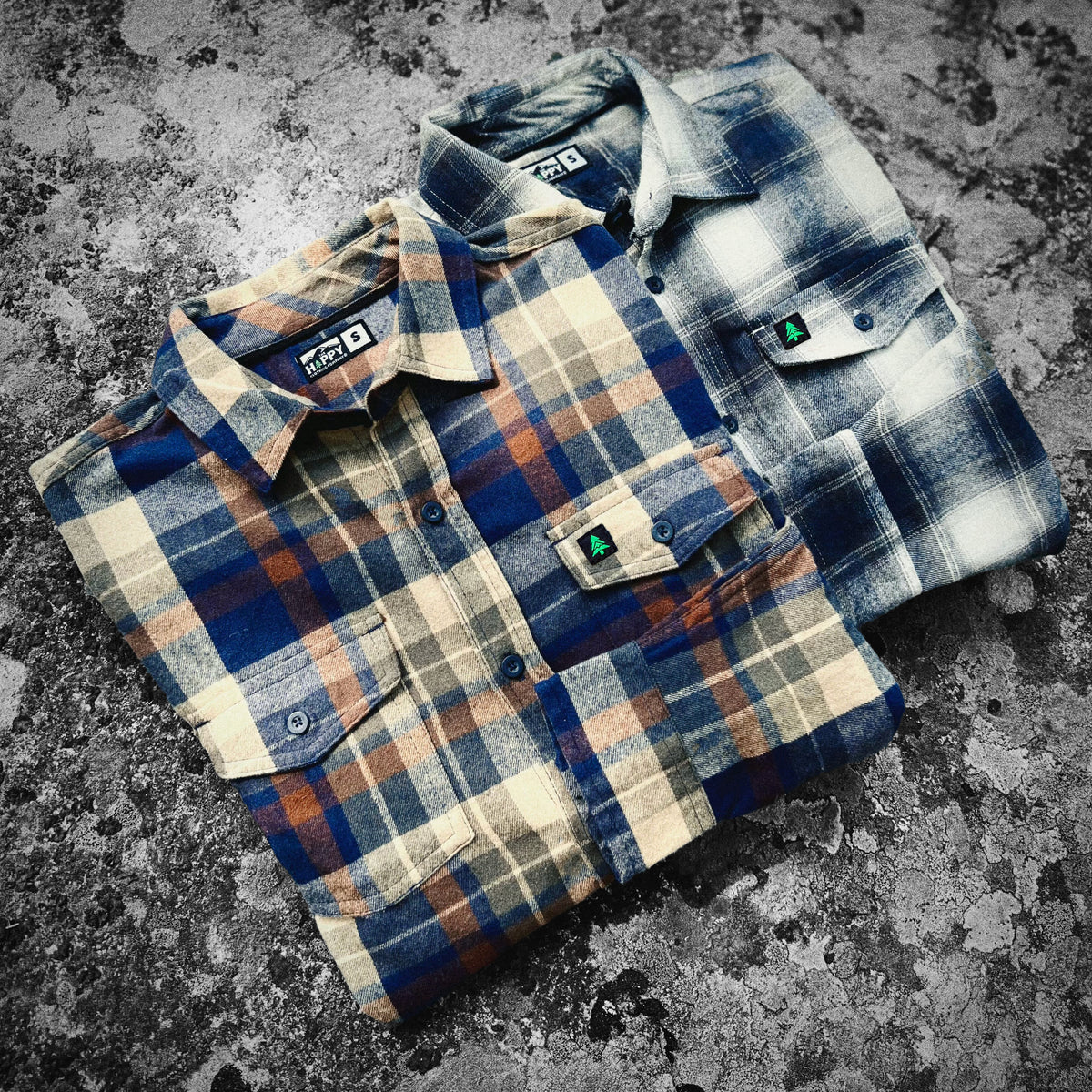 Basecamp Plaid Flannel Alpine Lake Edition 🍁  | SLIM FIT | - The Happy Clothing Company