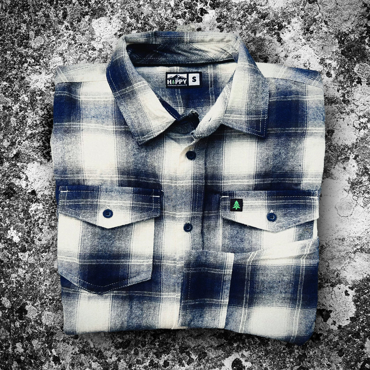 Basecamp Plaid Flannel Alpine Lake Edition 🍁  | SLIM FIT | - The Happy Clothing Company