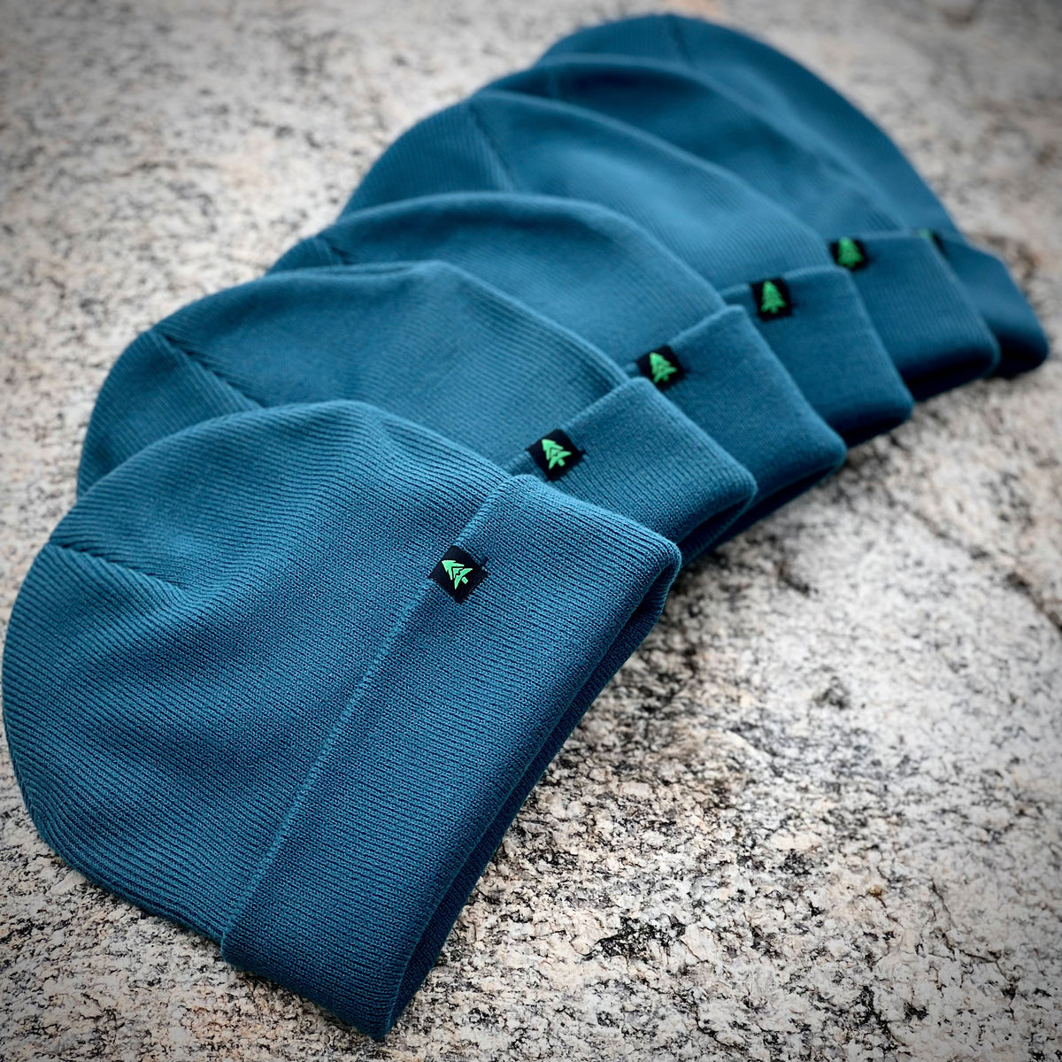 Mountain-Tree Cuffed Beanie - The Happy Clothing Company