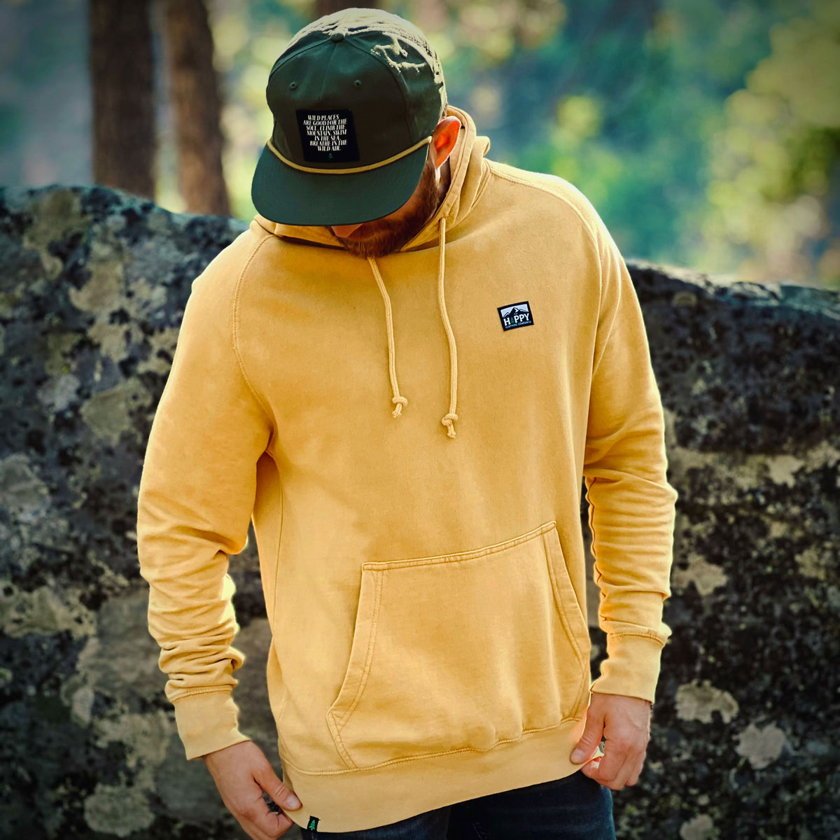 Vintage Mineral-Washed Full Sweatsuit w / Logo Label - The Happy Clothing Company