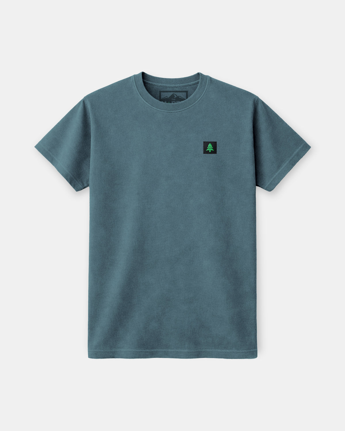Mountain-Tree Label Nature-Dyed Tee - The Happy Clothing Company