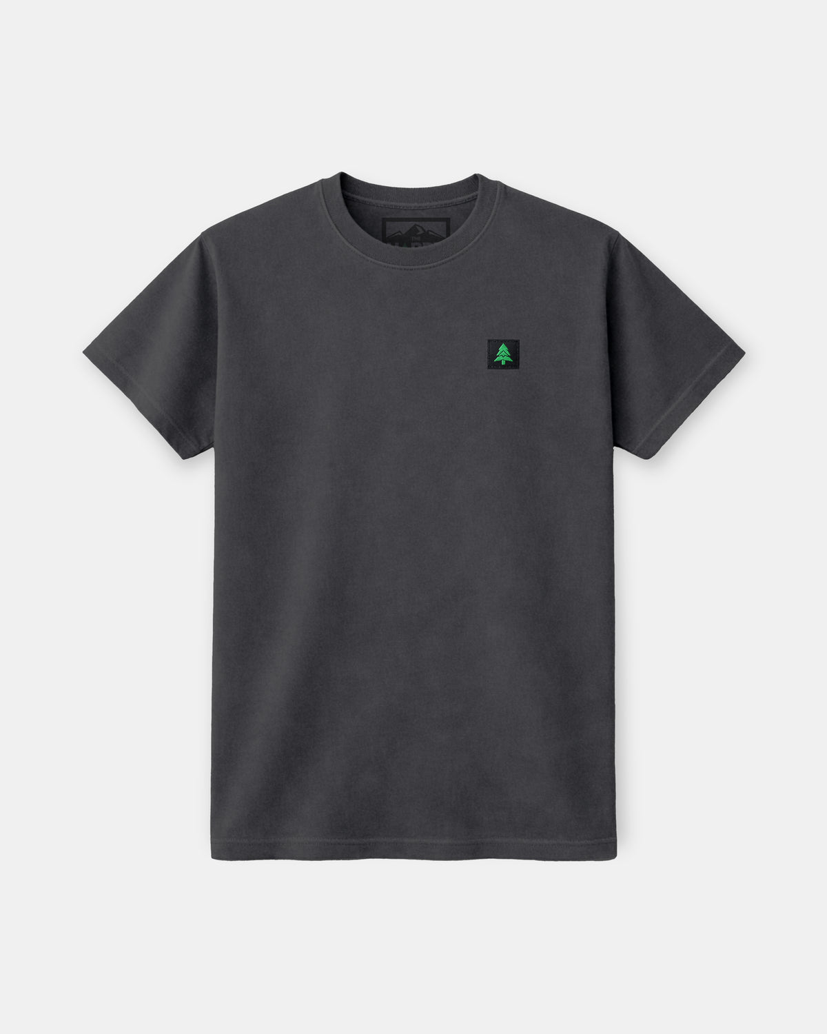 Mountain-Tree Label Nature-Dyed Tee - The Happy Clothing Company