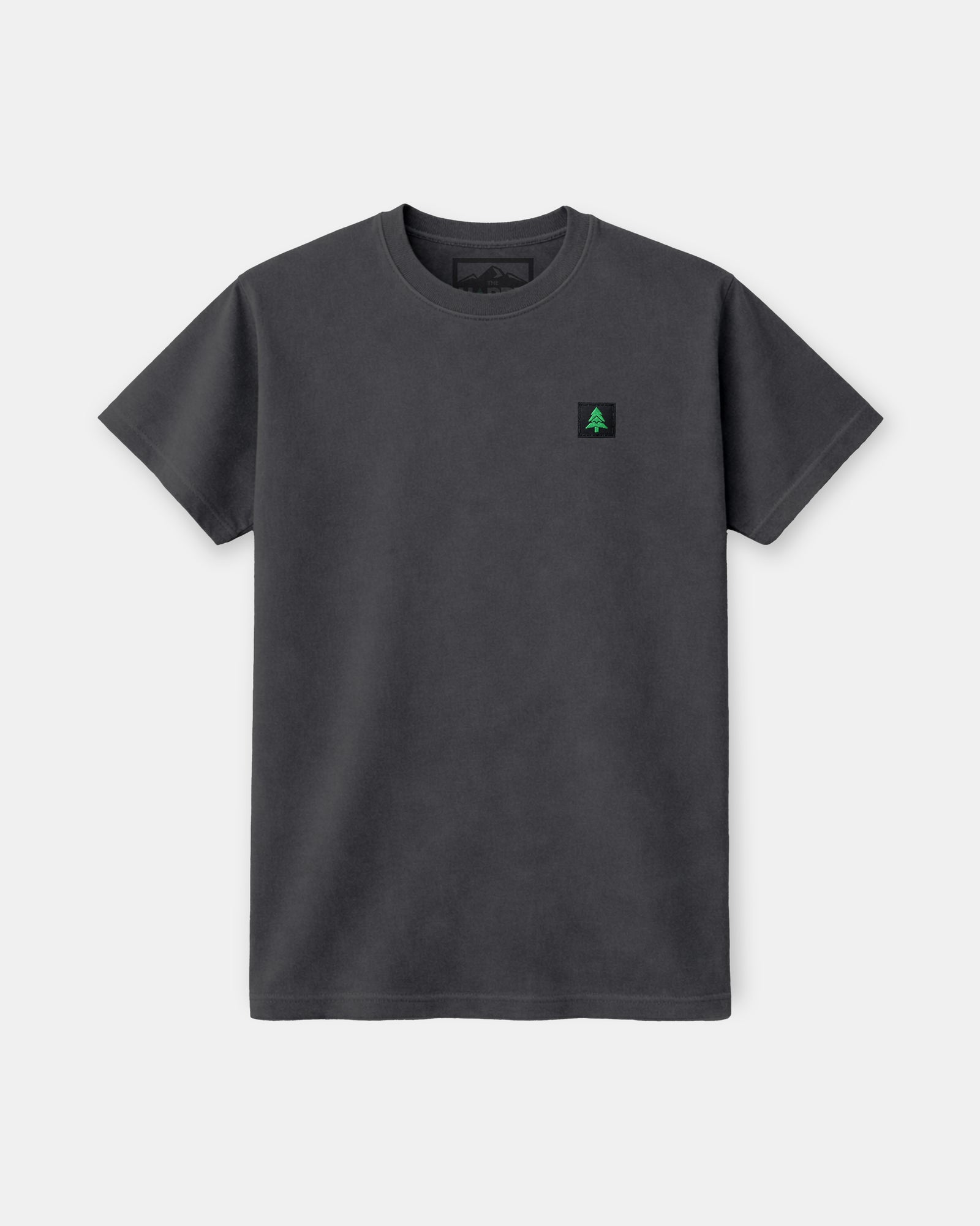 Mountain-Tree Label Nature-Dyed Tee - The Happy Clothing Company