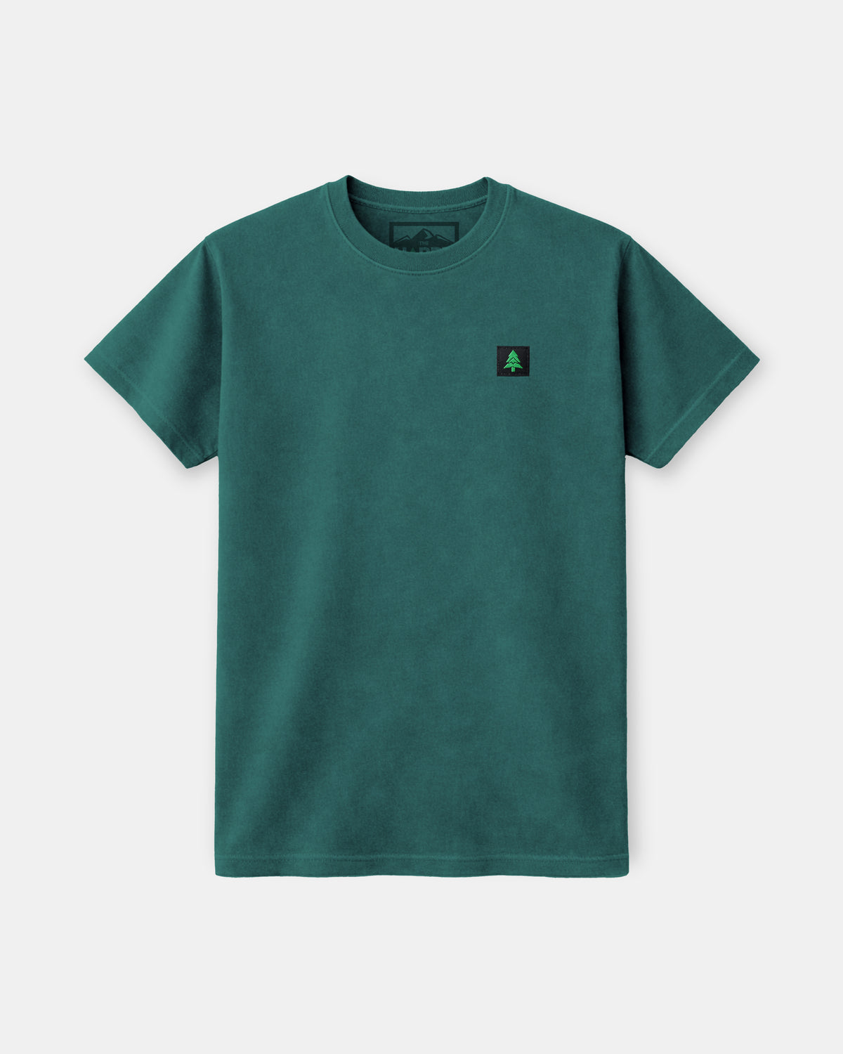 Mountain-Tree Label Nature-Dyed Tee - The Happy Clothing Company