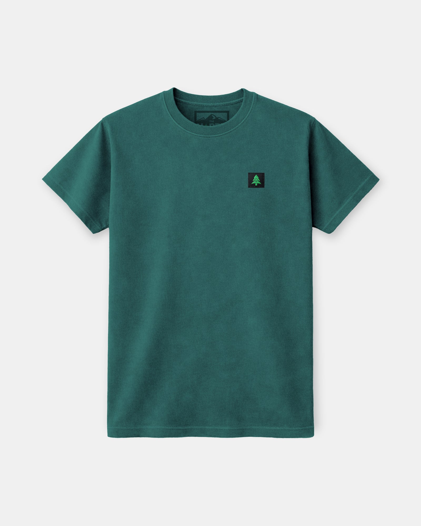 Mountain-Tree Label Nature-Dyed Tee - The Happy Clothing Company