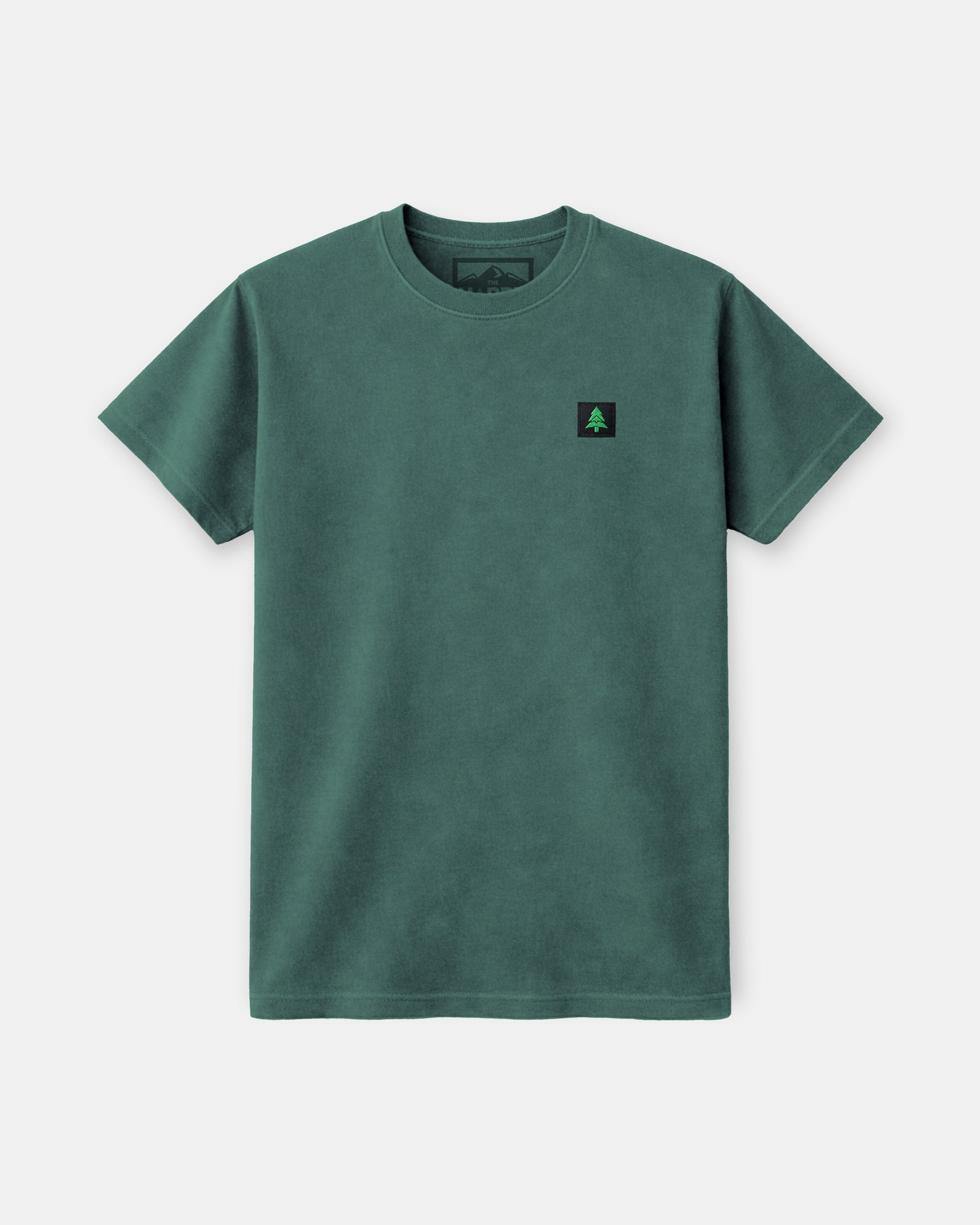 Mountain-Tree Label Nature-Dyed Tee - The Happy Clothing Company