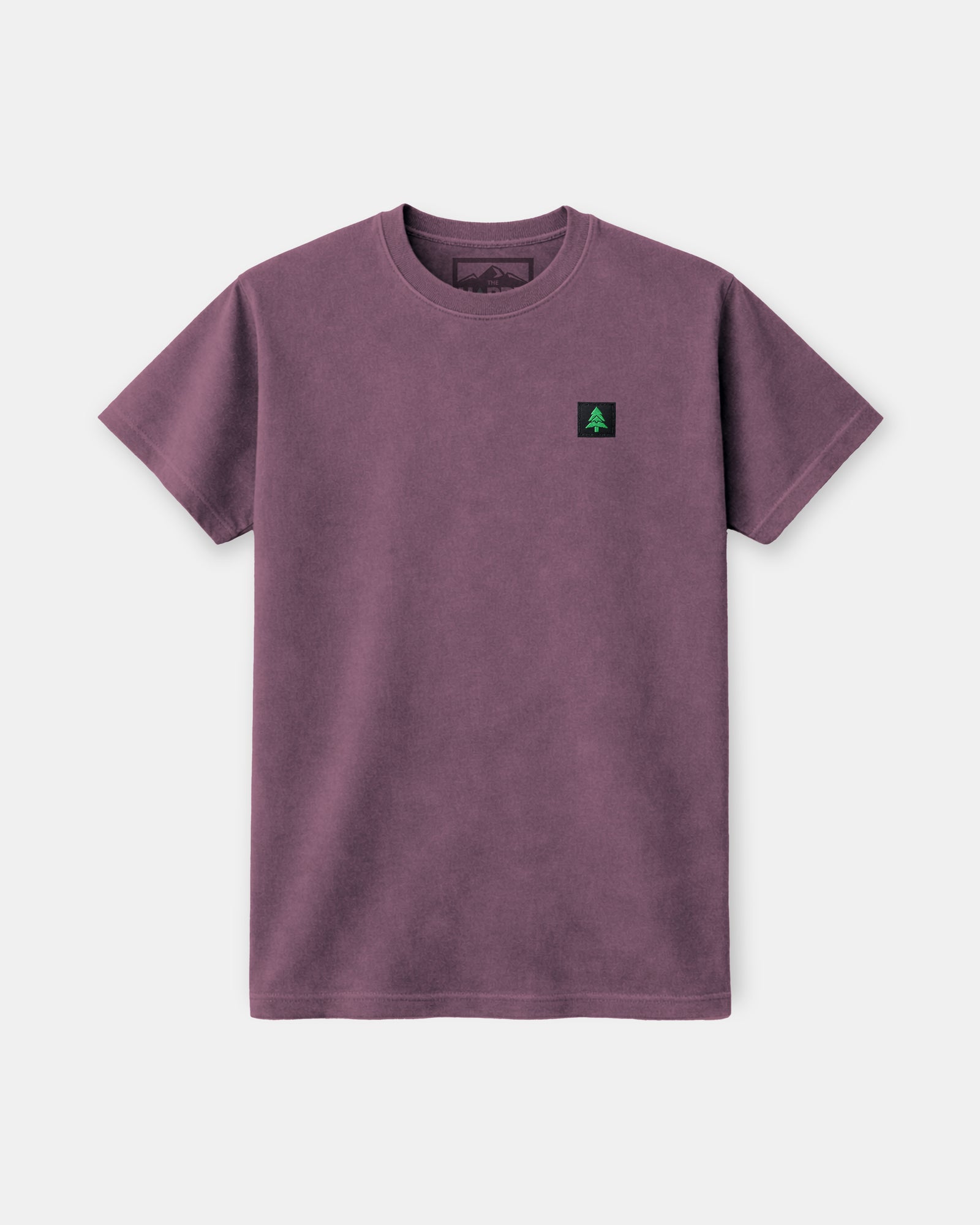 Mountain-Tree Label Nature-Dyed Tee - The Happy Clothing Company