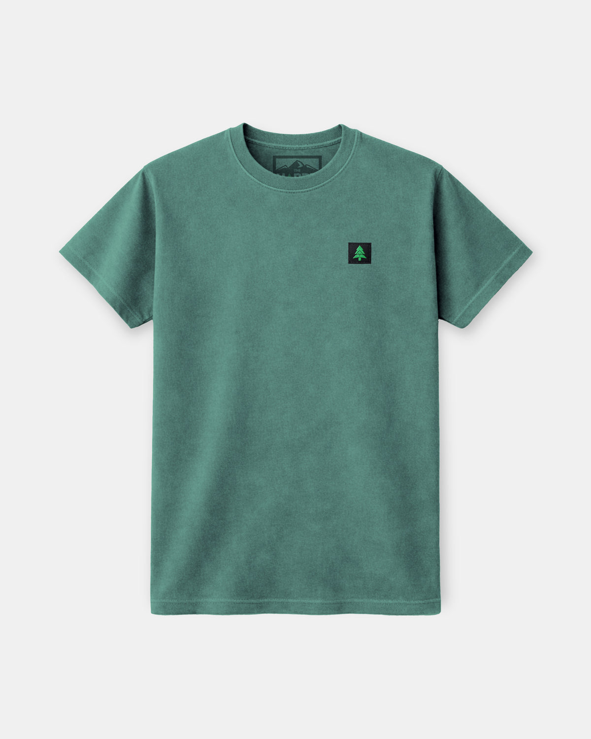 Mountain-Tree Label Nature-Dyed Tee - The Happy Clothing Company