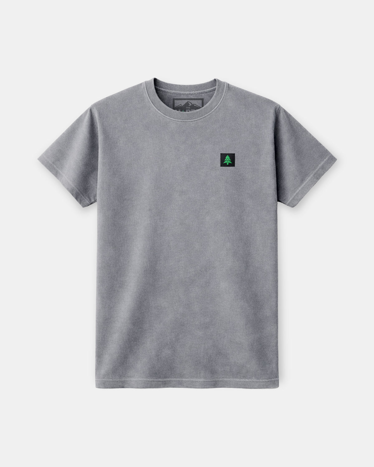 Mountain-Tree Label Nature-Dyed Tee - The Happy Clothing Company