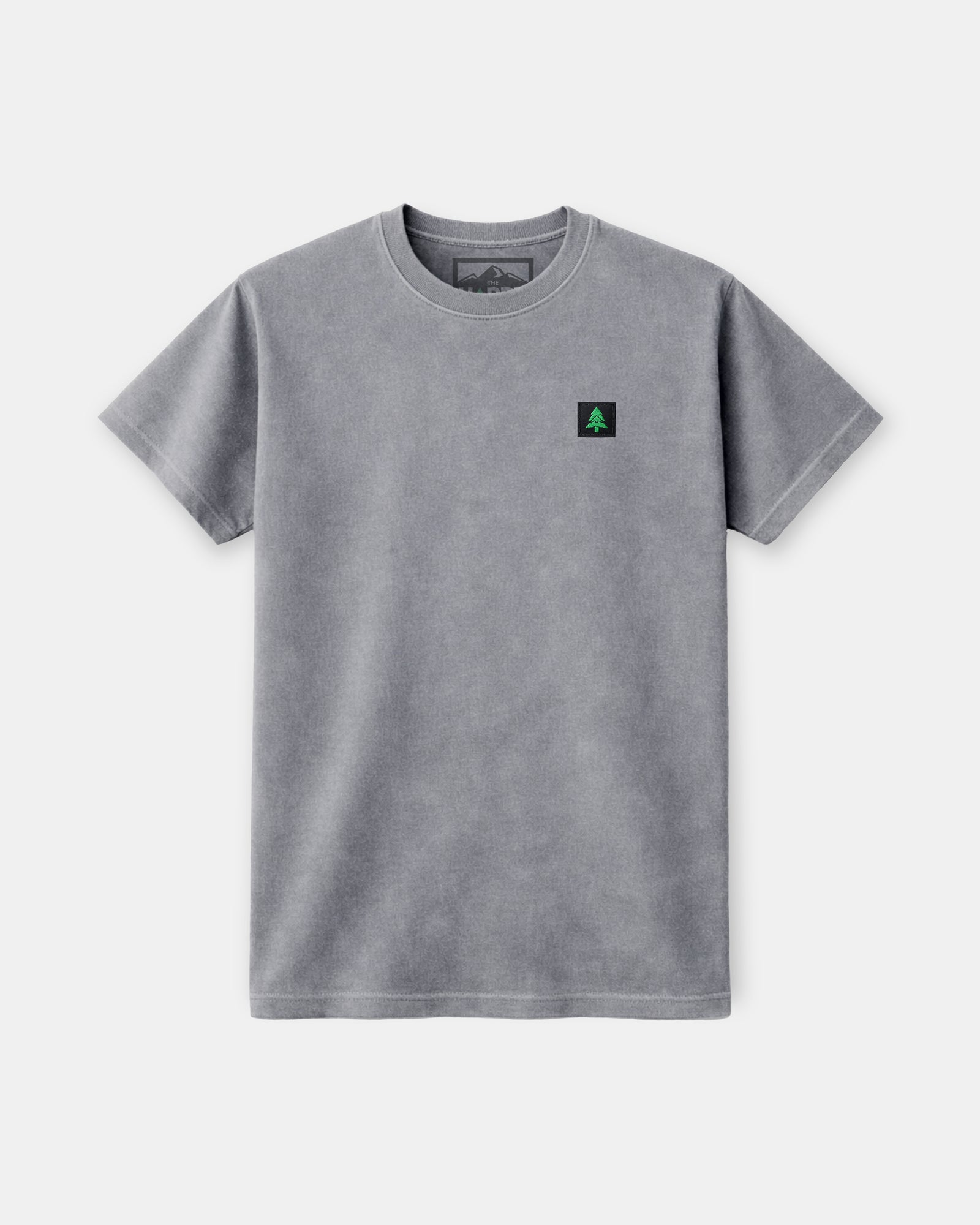 Mountain-Tree Label Nature-Dyed Tee - The Happy Clothing Company