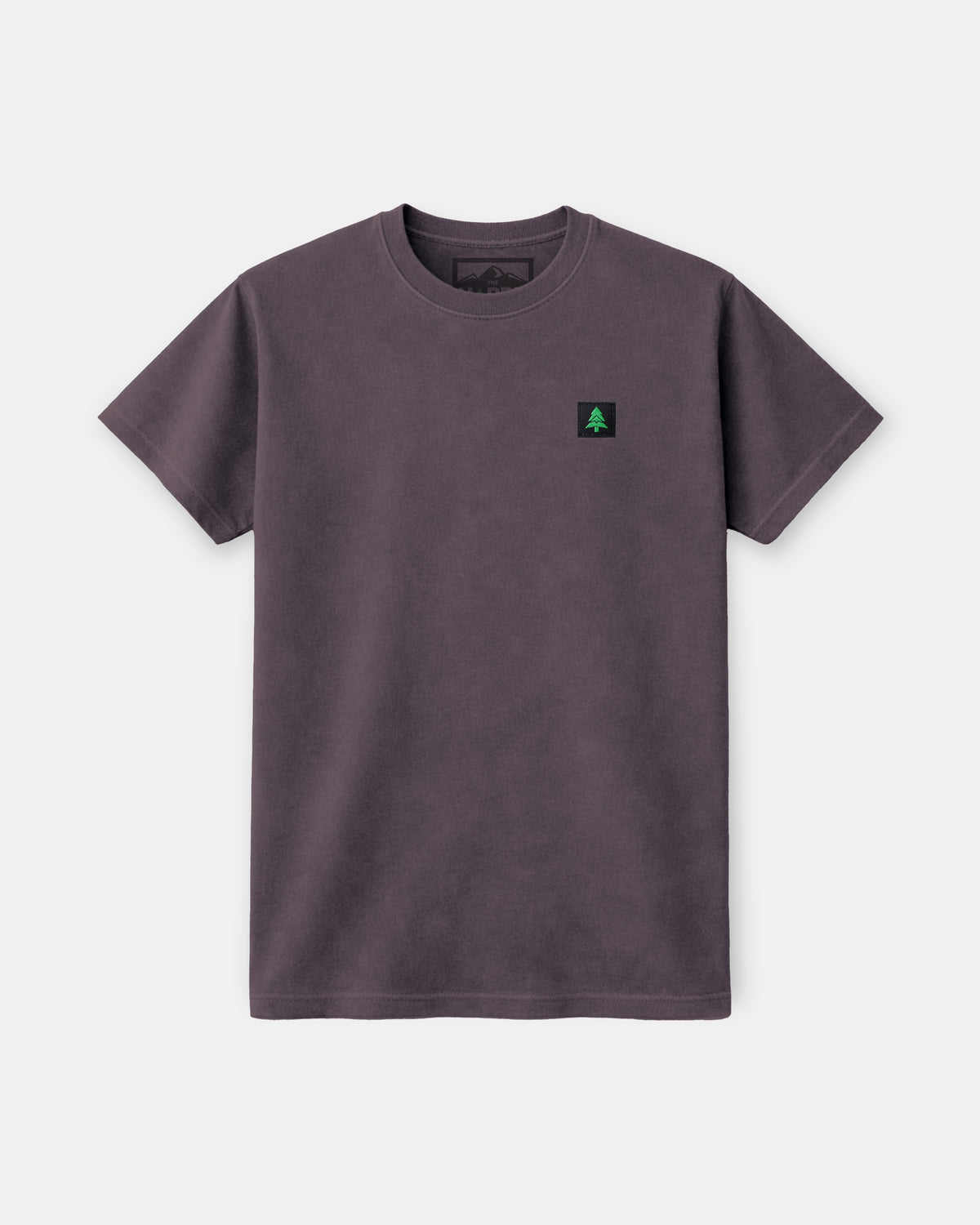 Mountain-Tree Label Nature-Dyed Tee - The Happy Clothing Company