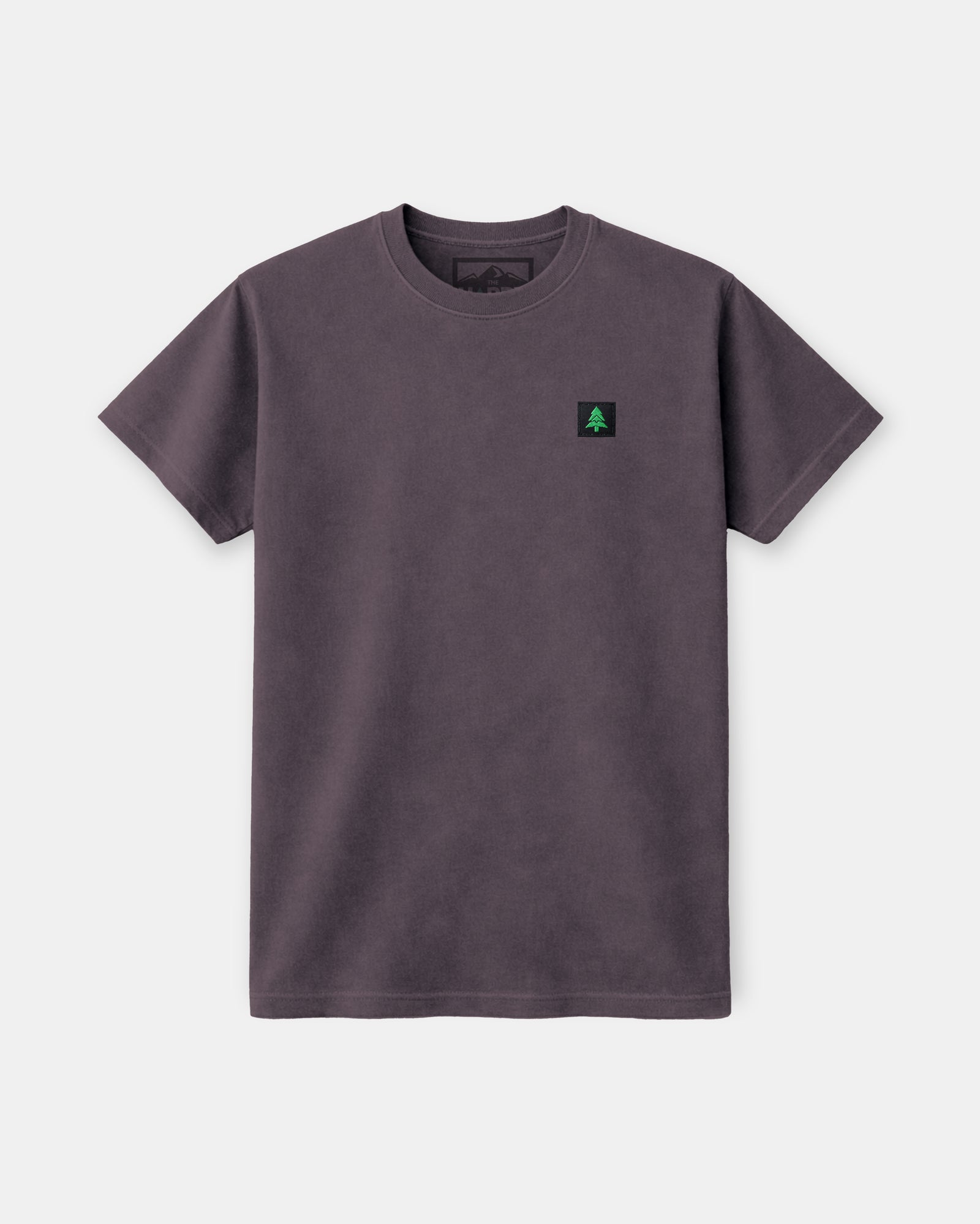 Mountain-Tree Label Nature-Dyed Tee - The Happy Clothing Company