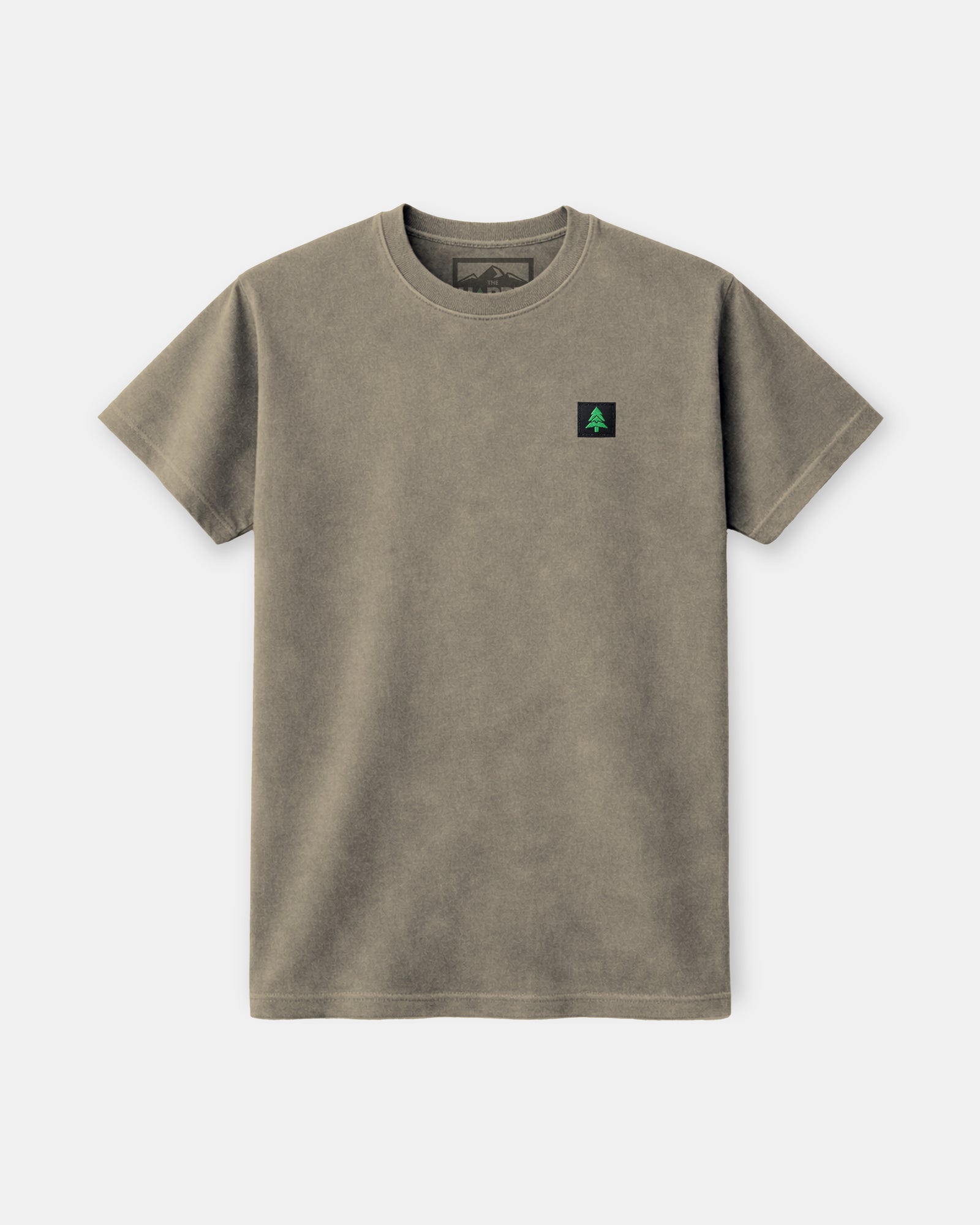 Mountain-Tree Label Nature-Dyed Tee - The Happy Clothing Company