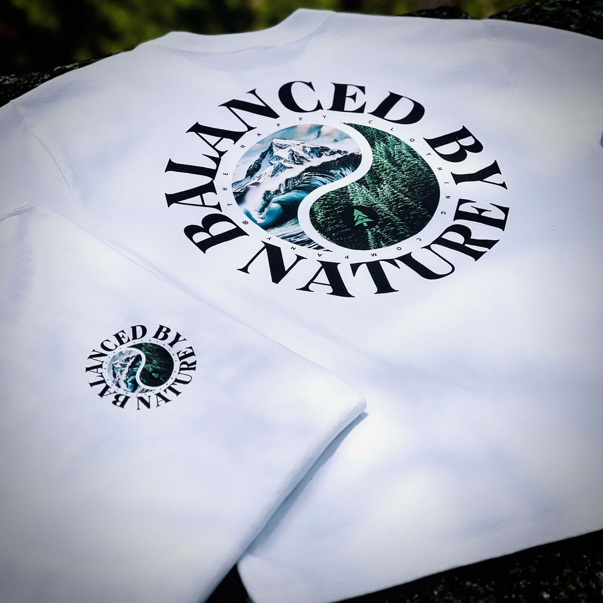 Balanced By Nature Vintage Tee | Oversized Heavyweight | - The Happy Clothing Company