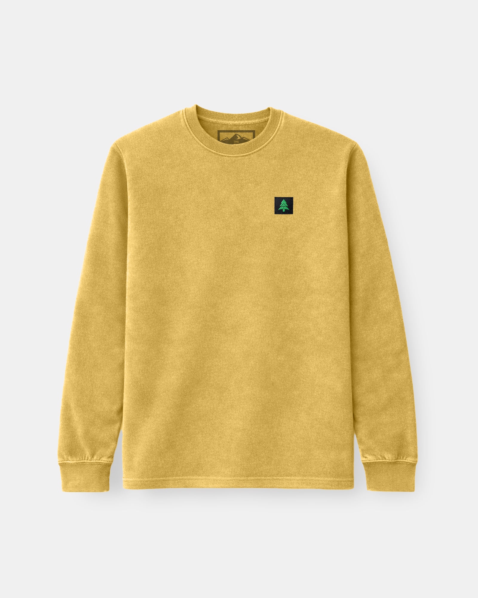 Mountain-Tree Label Nature-Dyed Long Sleeve - The Happy Clothing Company