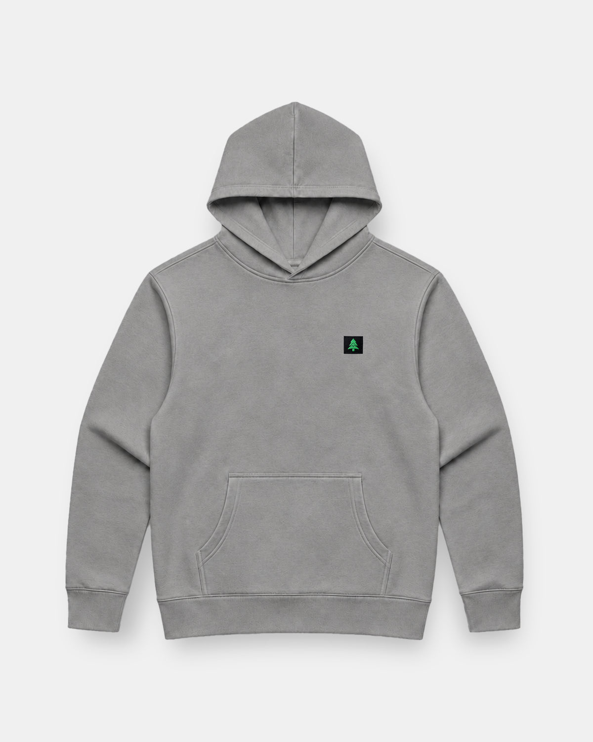 Mountain-Tree Label Faded Heavy &amp; Oversized Hoodie - The Happy Clothing Company