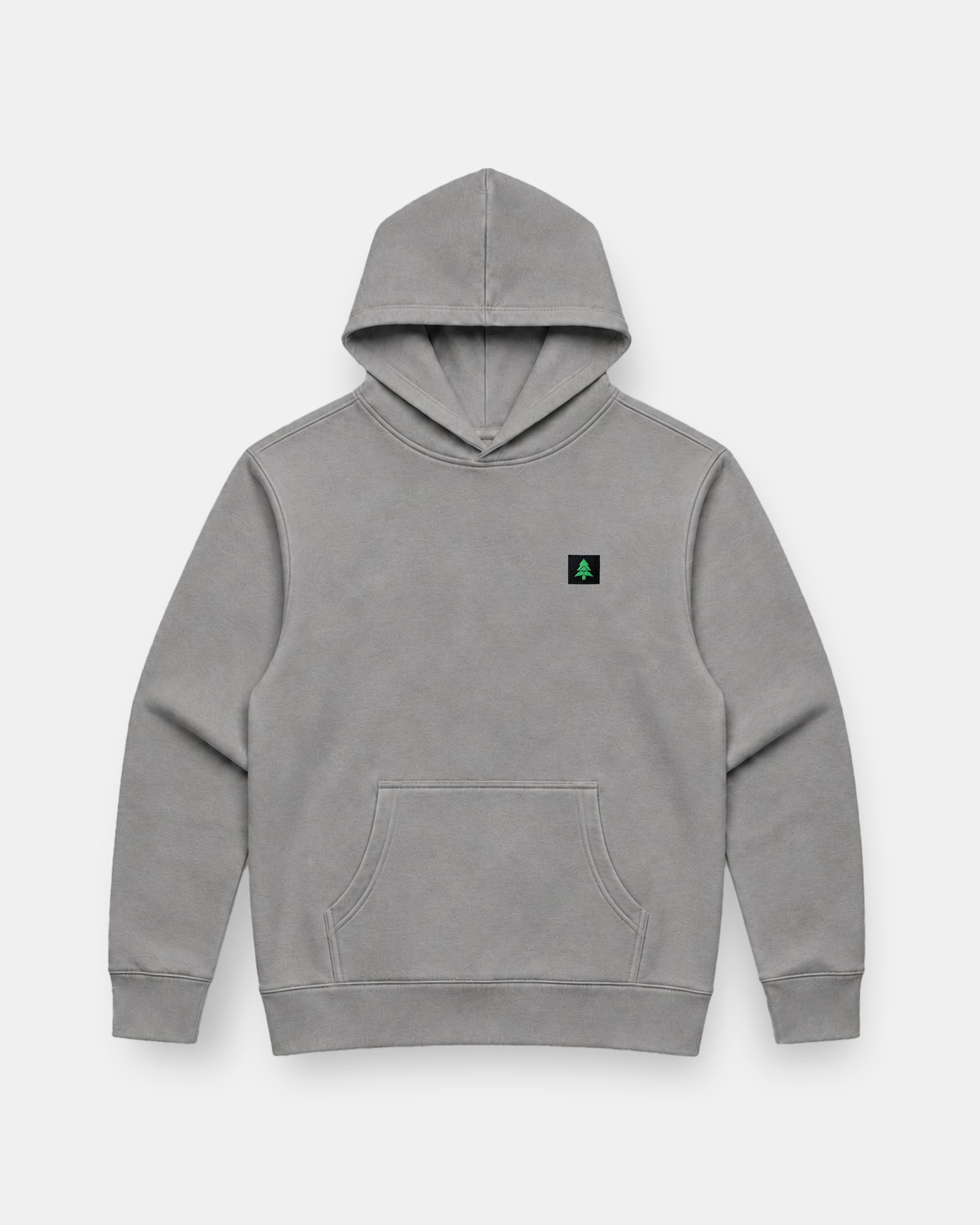 Mountain-Tree Label Faded Heavy & Oversized Hoodie - The Happy Clothing Company