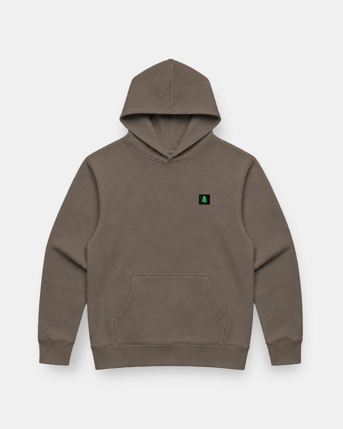 Mountain-Tree Label Faded Heavy & Oversized Hoodie - The Happy Clothing Company