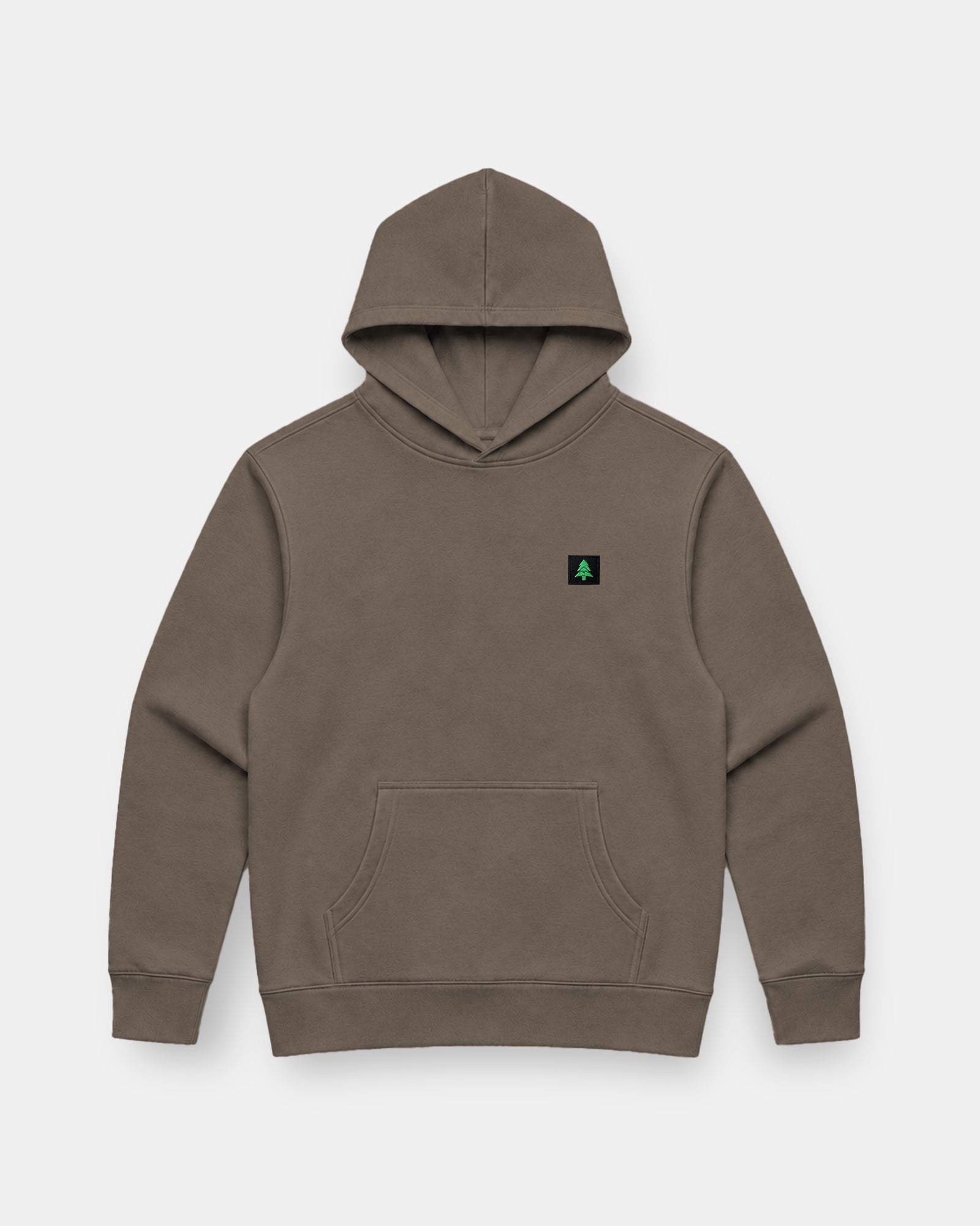 Mountain-Tree Label Faded Heavy & Oversized Hoodie - The Happy Clothing Company