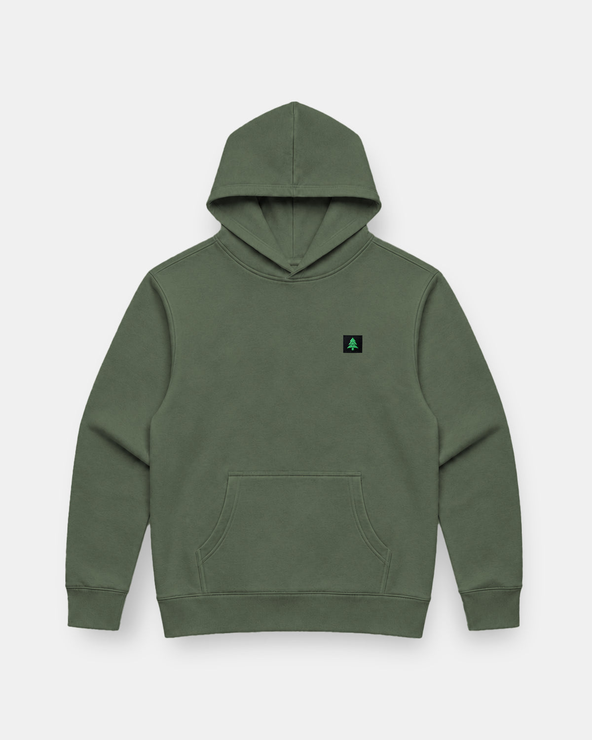 Mountain-Tree Label Faded Heavy & Oversized Hoodie - The Happy Clothing Company