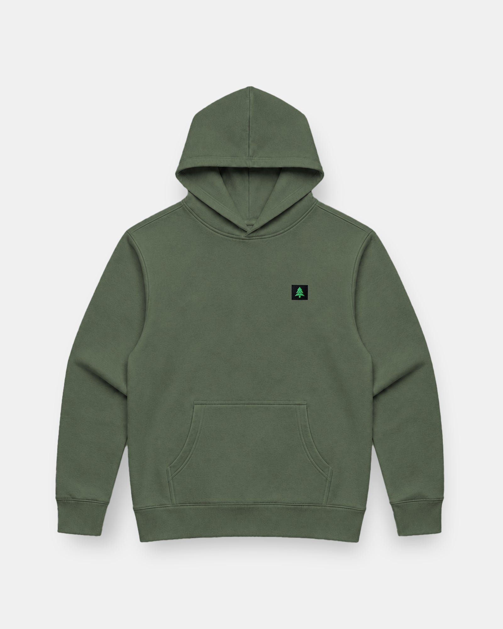 Mountain-Tree Label Faded Heavy & Oversized Hoodie - The Happy Clothing Company