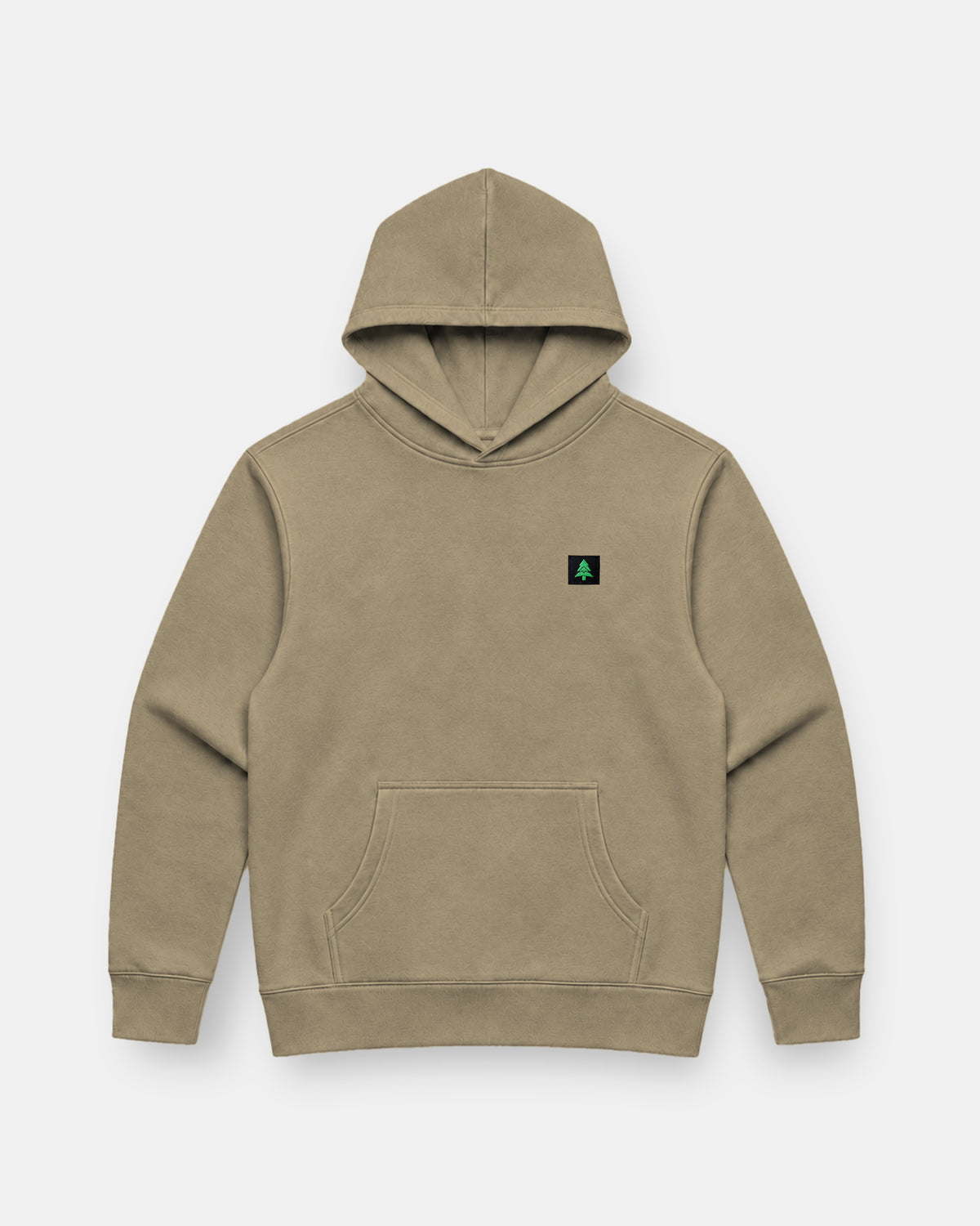 Mountain-Tree Label Faded Heavy & Oversized Hoodie - The Happy Clothing Company