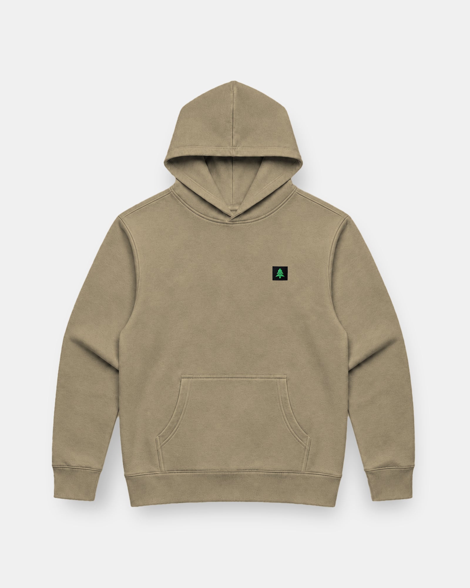 Mountain-Tree Label Faded Heavy & Oversized Hoodie - The Happy Clothing Company