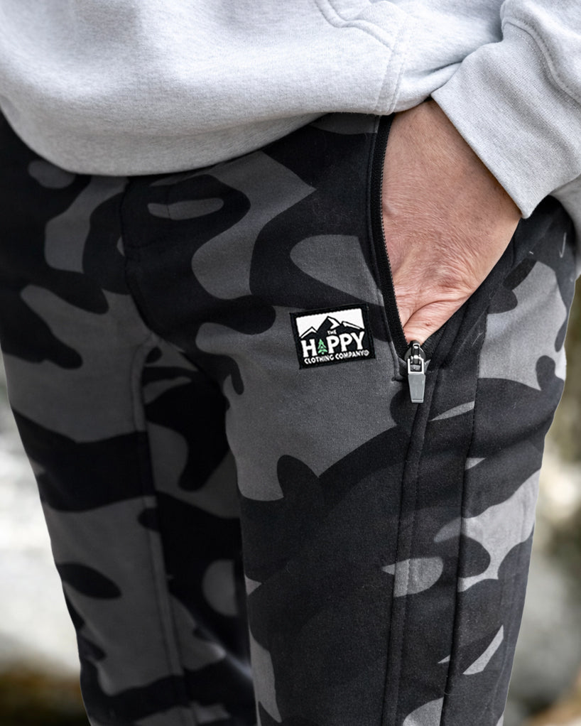 Performance Fleece Joggers w / Logo Label - The Happy Clothing Company