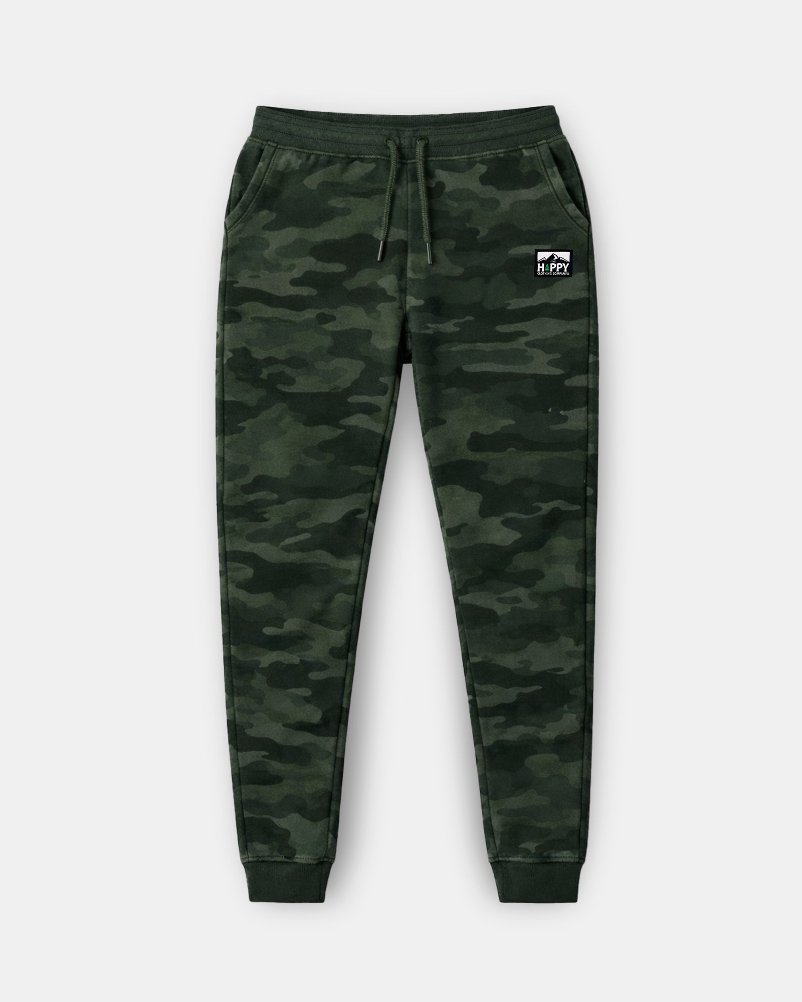Heavyweight Jogger-Style Sweats w / Logo Label | Camo Edition | - The Happy Clothing Company