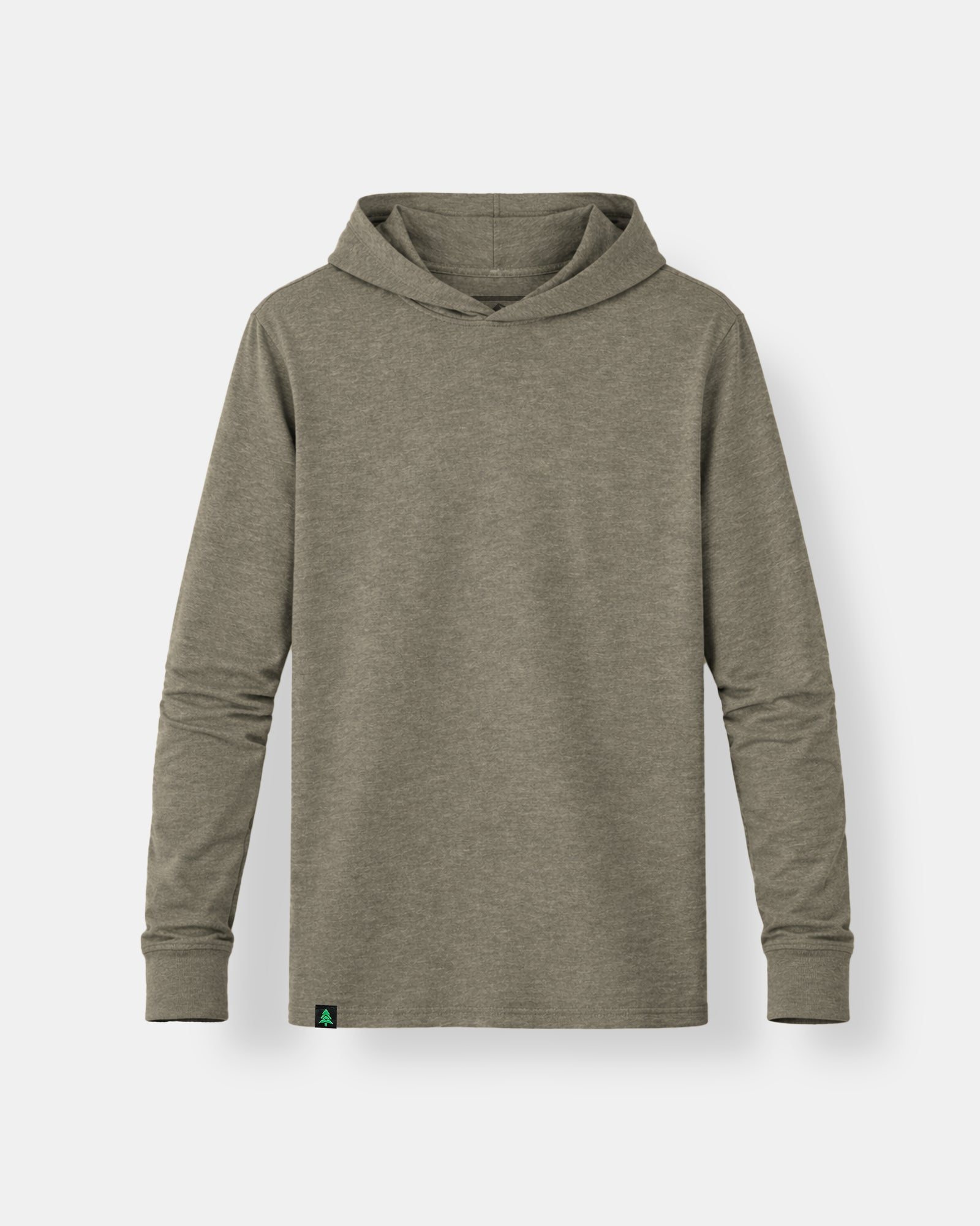 Earth Tone Hooded Long Sleeve | Lightweight Blend | - The Happy Clothing Company
