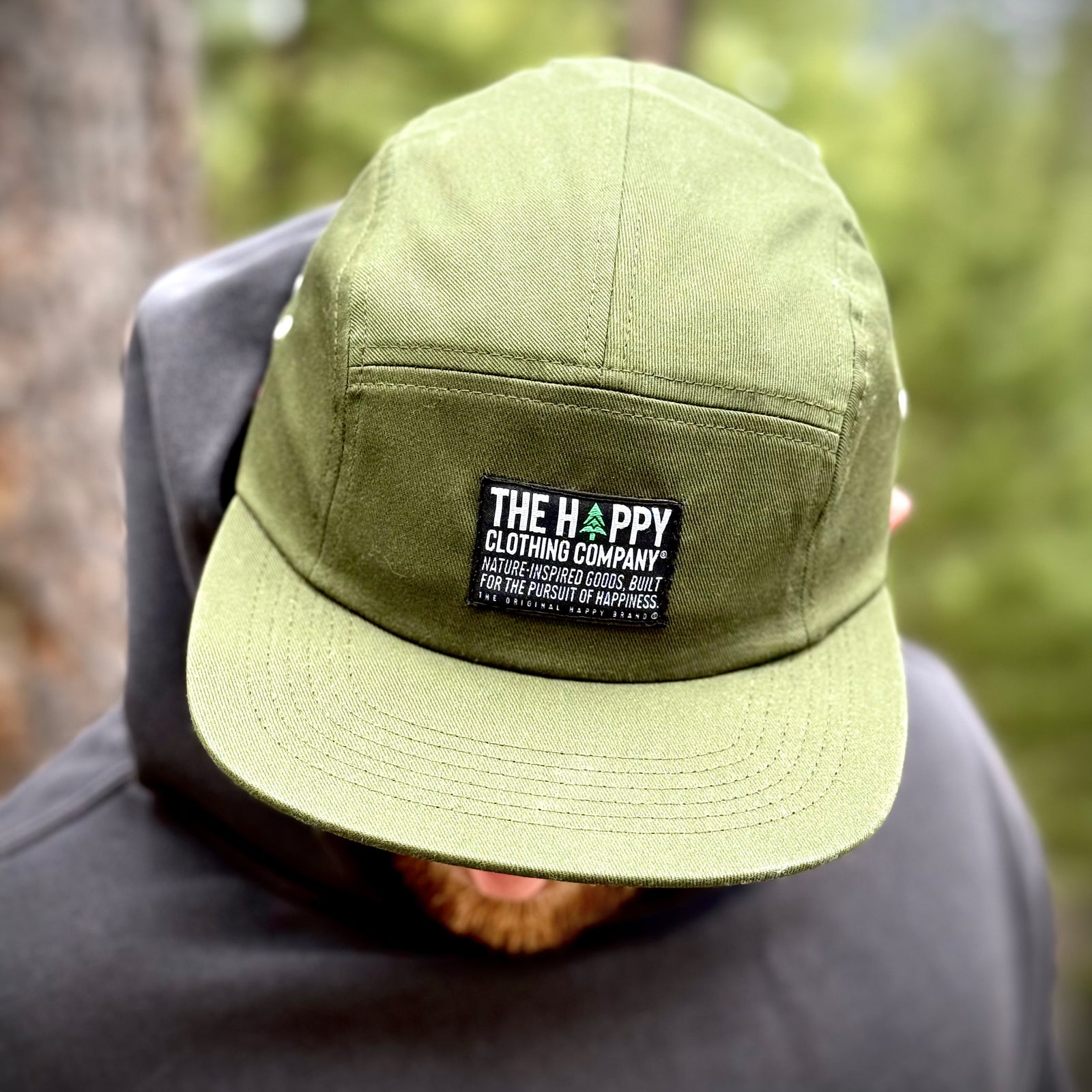 Happy Co. Woven Label Explorer Cap - The Happy Clothing Company