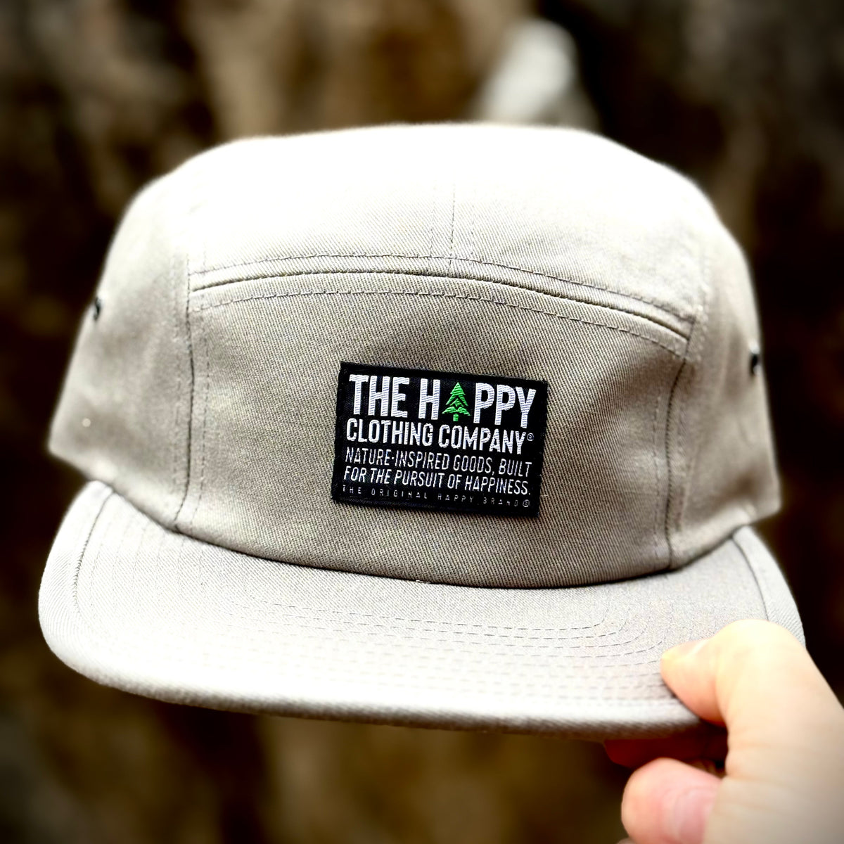 Happy Co. Woven Label Explorer Cap - The Happy Clothing Company