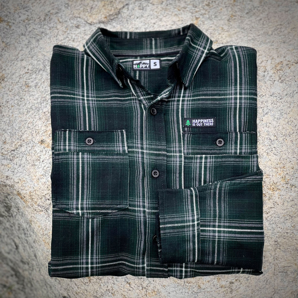 Basecamp Plaid Work Shirt Forest Edition 🌲 | SLIM FIT | - The Happy Clothing Company