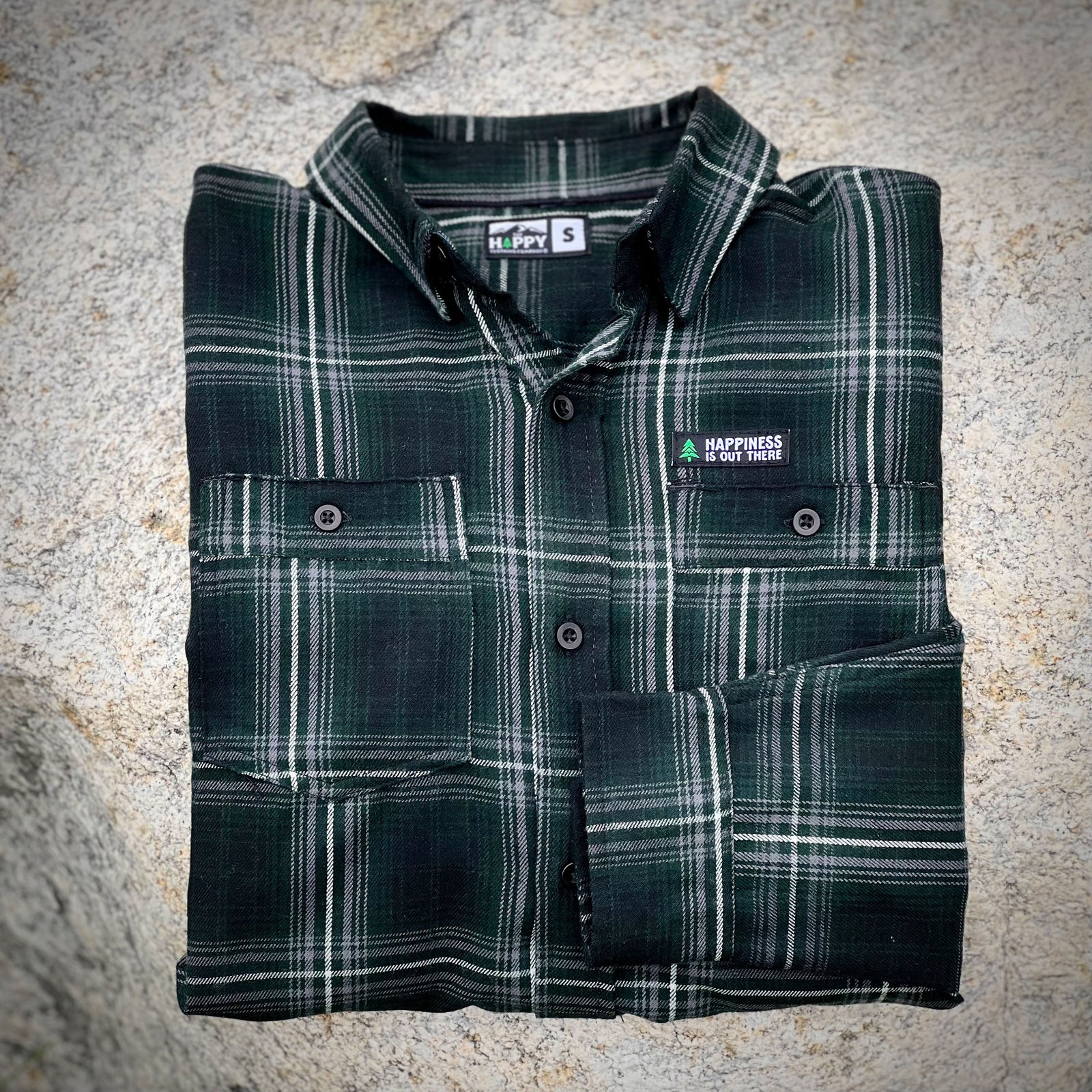 Basecamp Plaid Work Shirt Forest Edition 🌲 | SLIM FIT | - The Happy Clothing Company