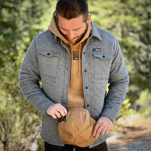 Rooted In The Mountains Quilted Full Snap Jacket