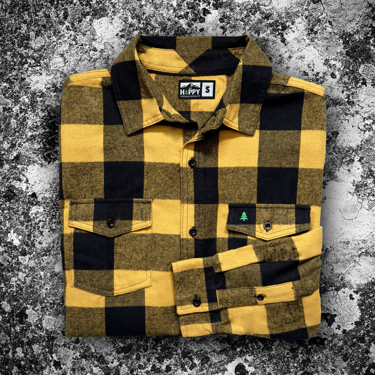 Basecamp Plaid Flannel | SLIM FIT | W / Mountain Tree - The Happy Clothing Company