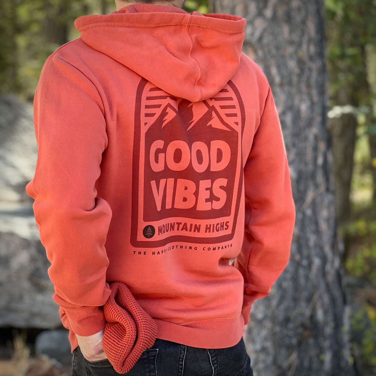 Good Vibes & Mountain Highs Nature-Dyed Unisex Hoodie